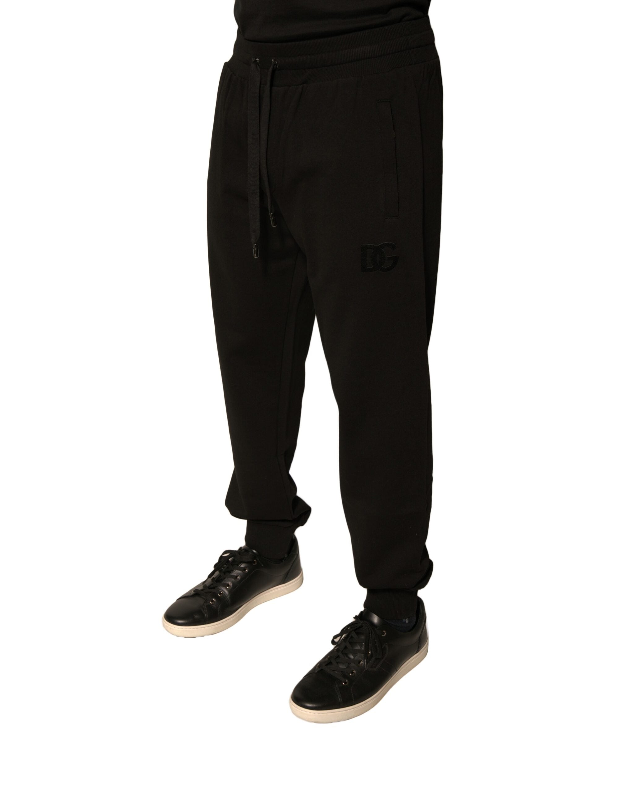 Dolce & Gabbana Schwarze Jogginghose aus Baumwolle für Herren