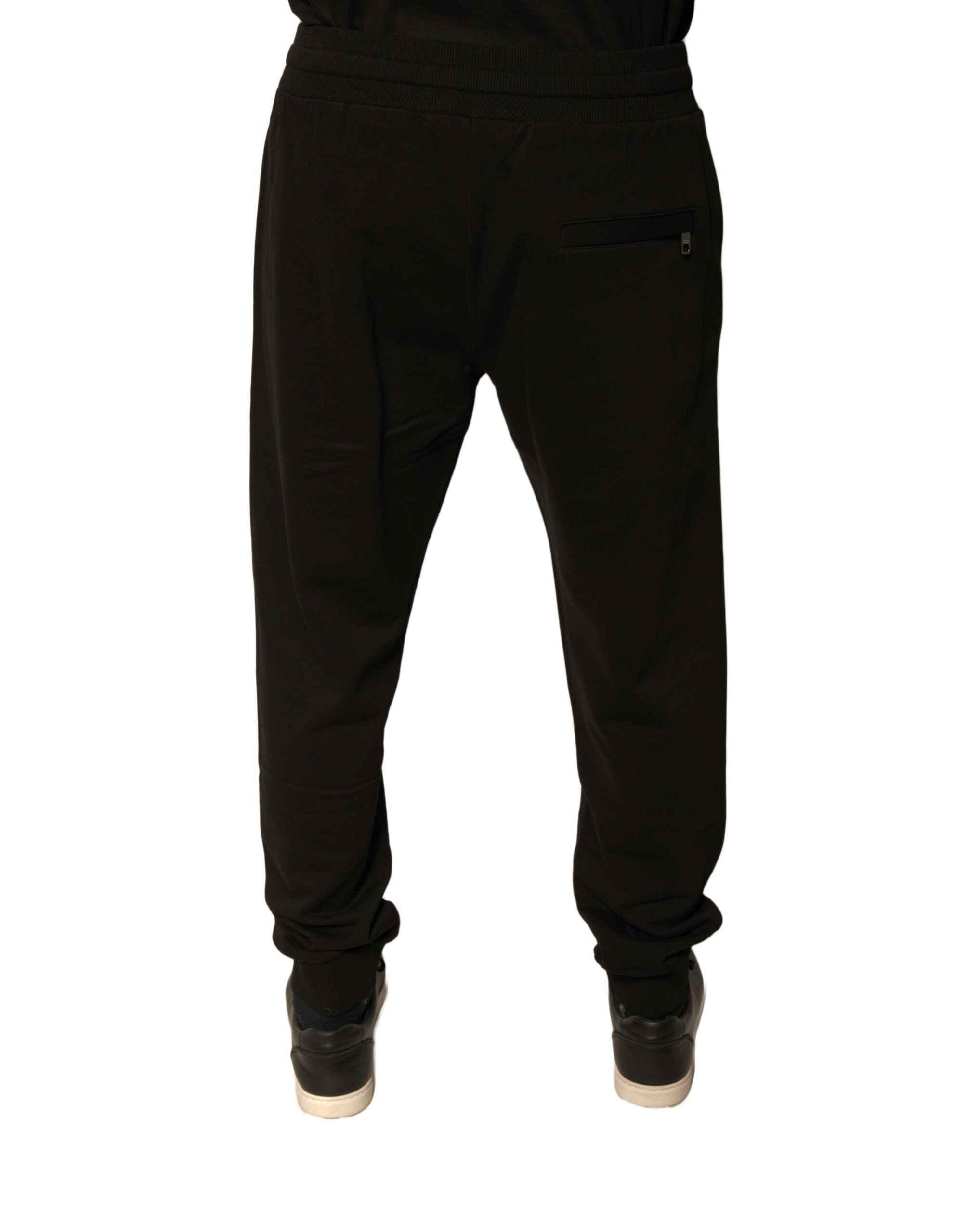 Dolce & Gabbana Schwarze Jogginghose aus Baumwolle für Herren