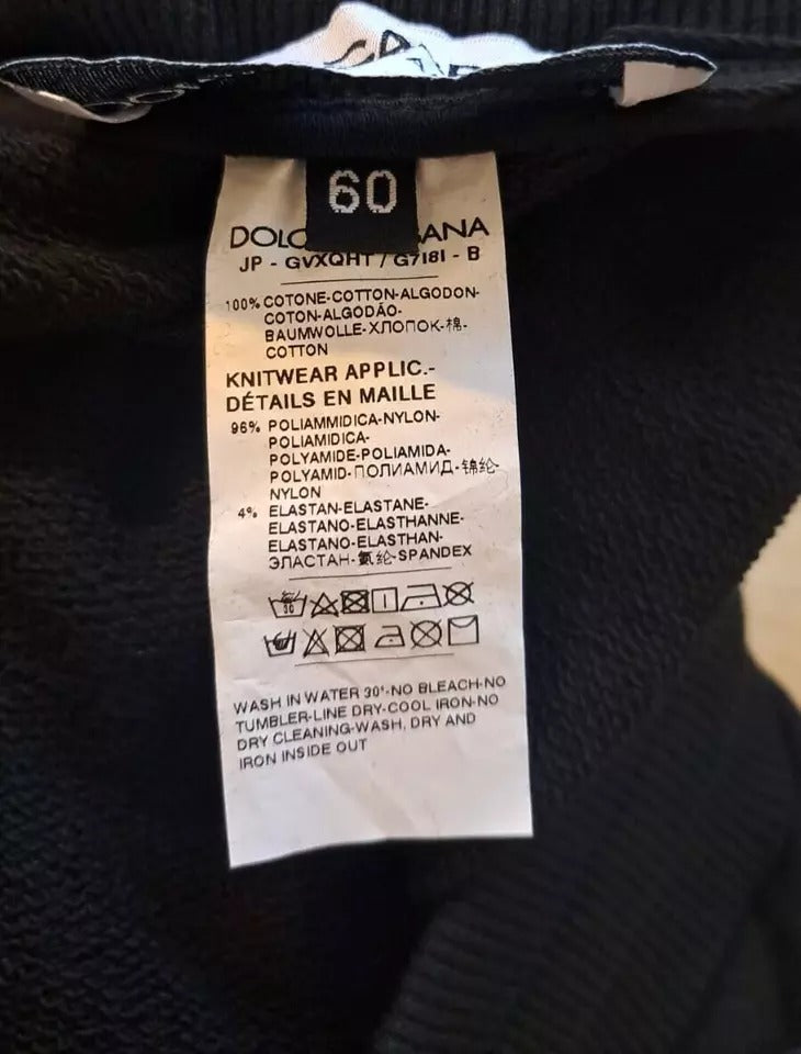 Dolce & Gabbana Schwarze Jogginghose aus Baumwolle für Herren
