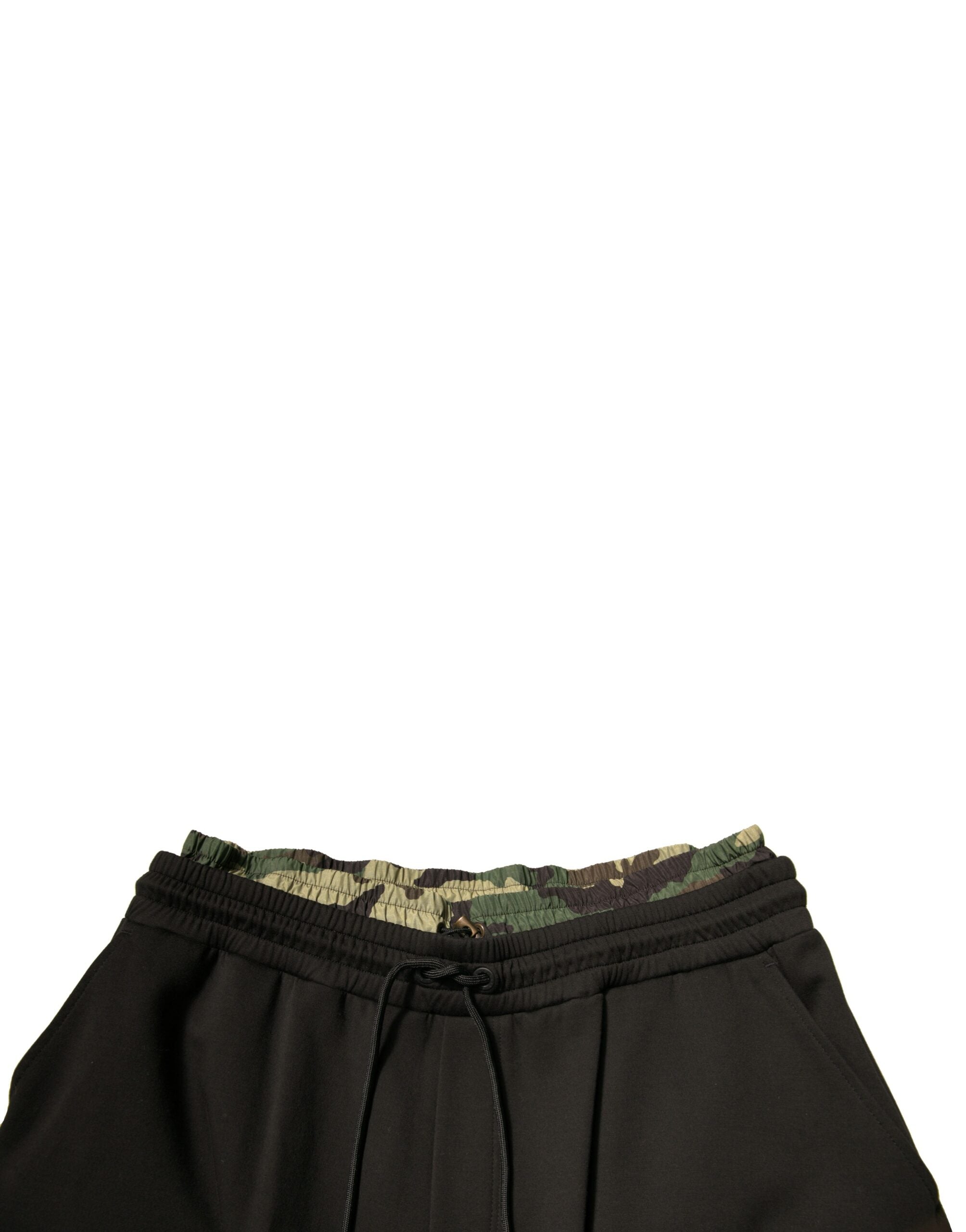 Dolce & Gabbana – Schwarze Jogginghose aus Baumwolle mit Camouflage-Muster