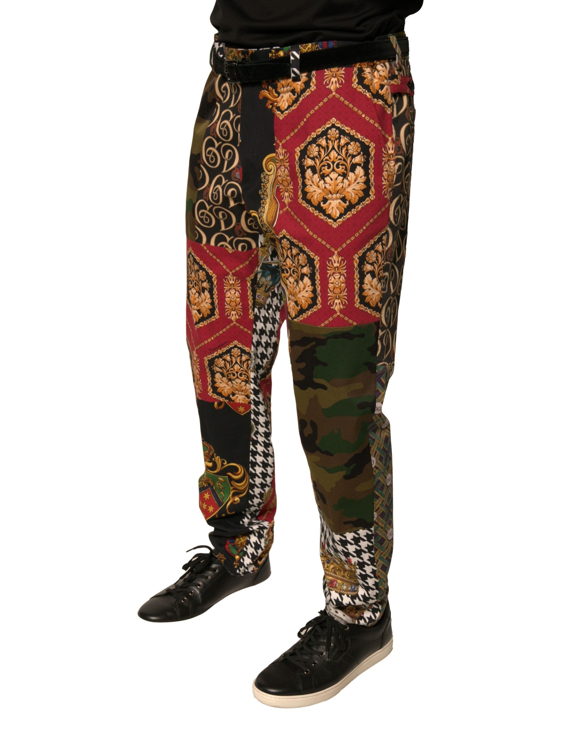 Dolce & Gabbana Mehrfarbige Patchwork-Anzughose für Herren