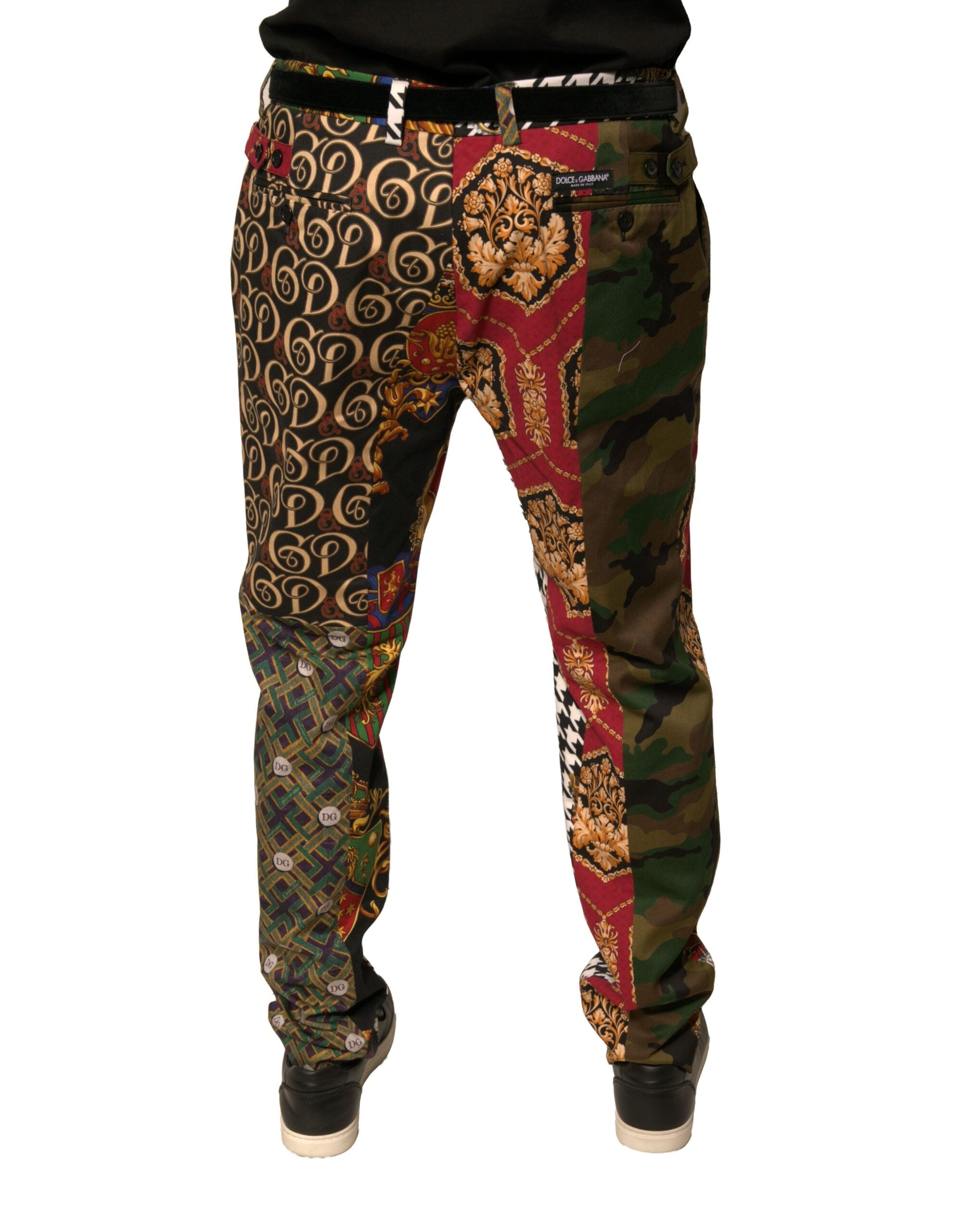 Dolce & Gabbana Mehrfarbige Patchwork-Anzughose für Herren