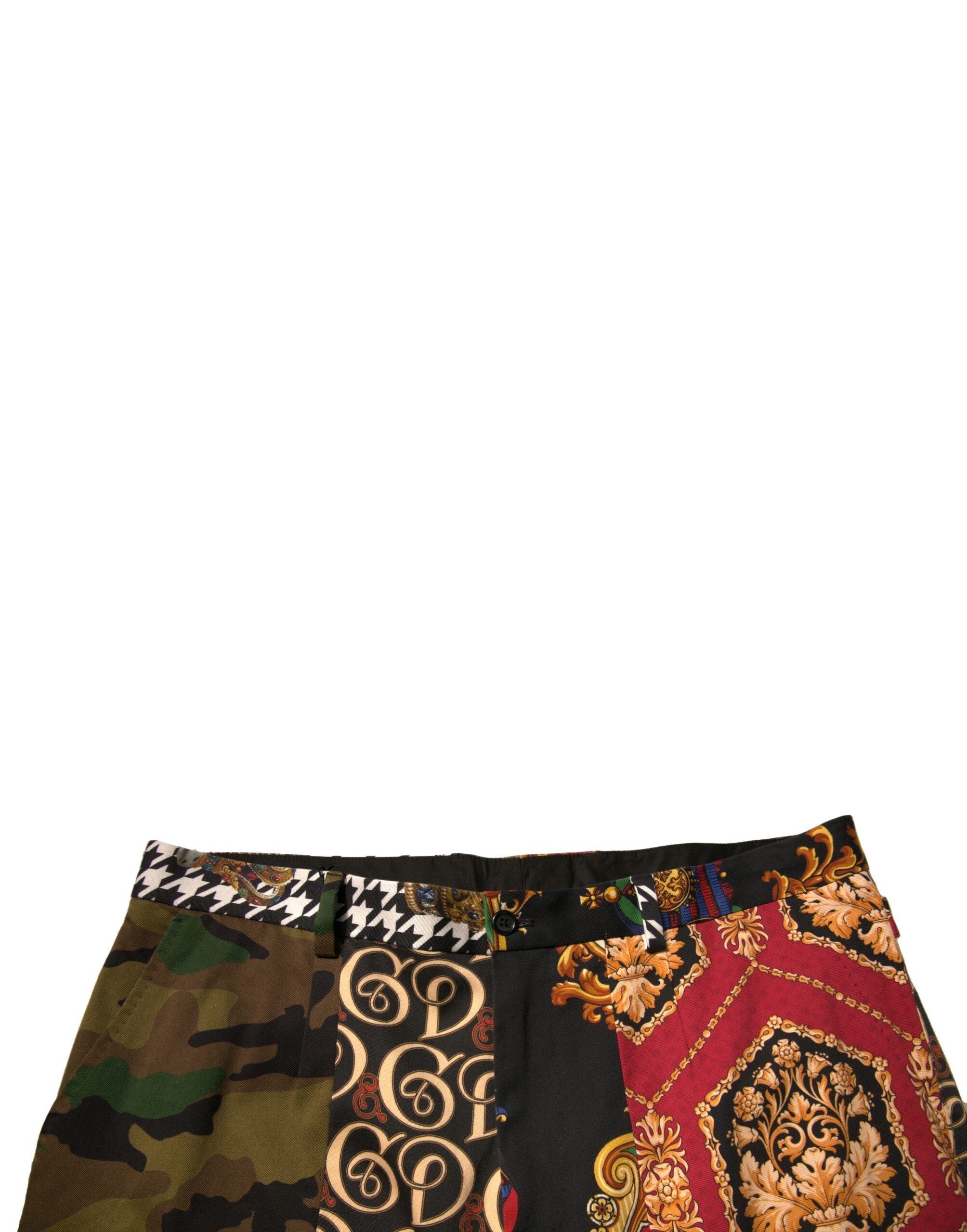 Dolce & Gabbana Mehrfarbige Patchwork-Anzughose für Herren