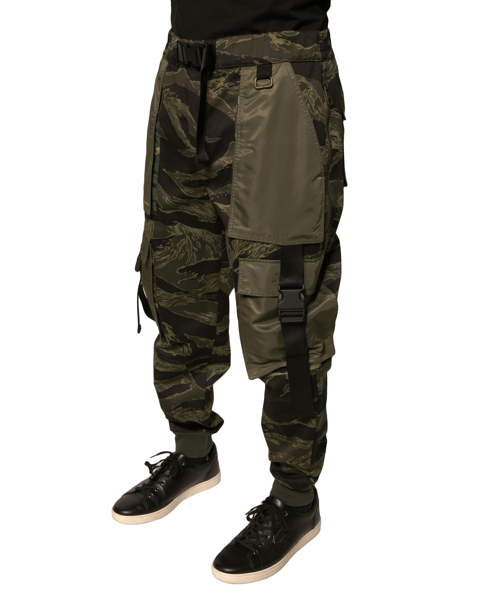 Dolce & Gabbana Grüne Jogginghose aus Baumwolle