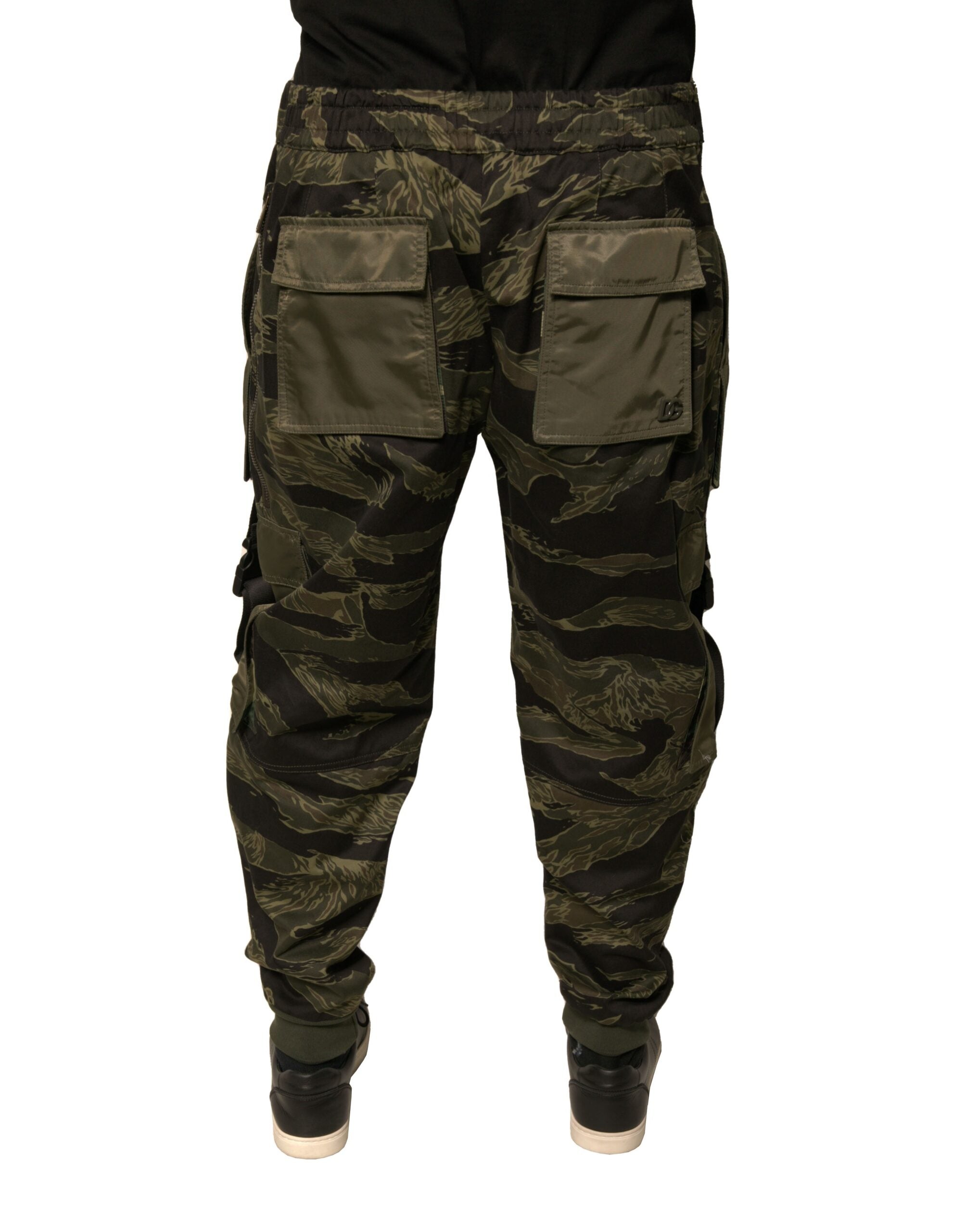 Dolce & Gabbana Grüne Jogginghose aus Baumwolle