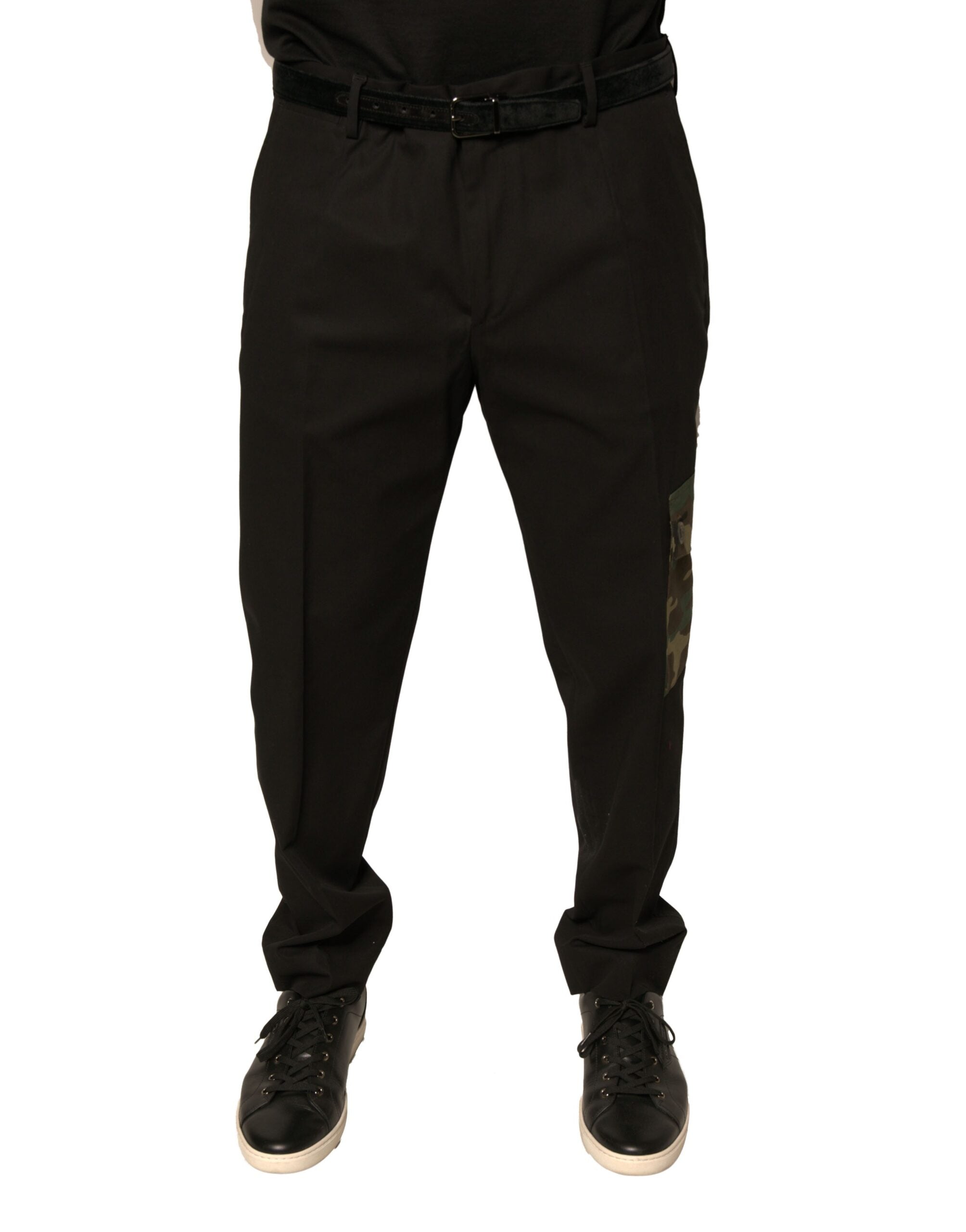 Dolce & Gabbana Schwarze Cargohose aus Baumwolle für Herren