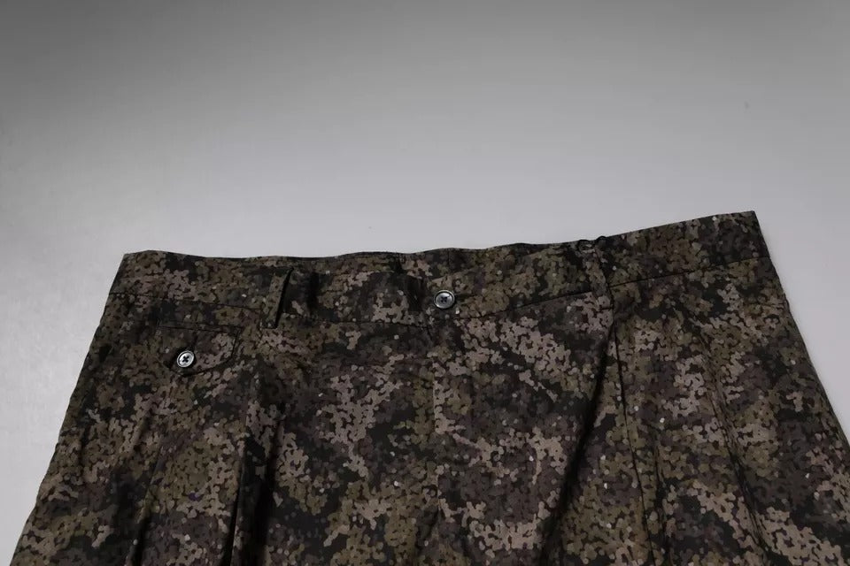 Dolce & Gabbana Mehrfarbige Camouflage-Anzughose für Herren