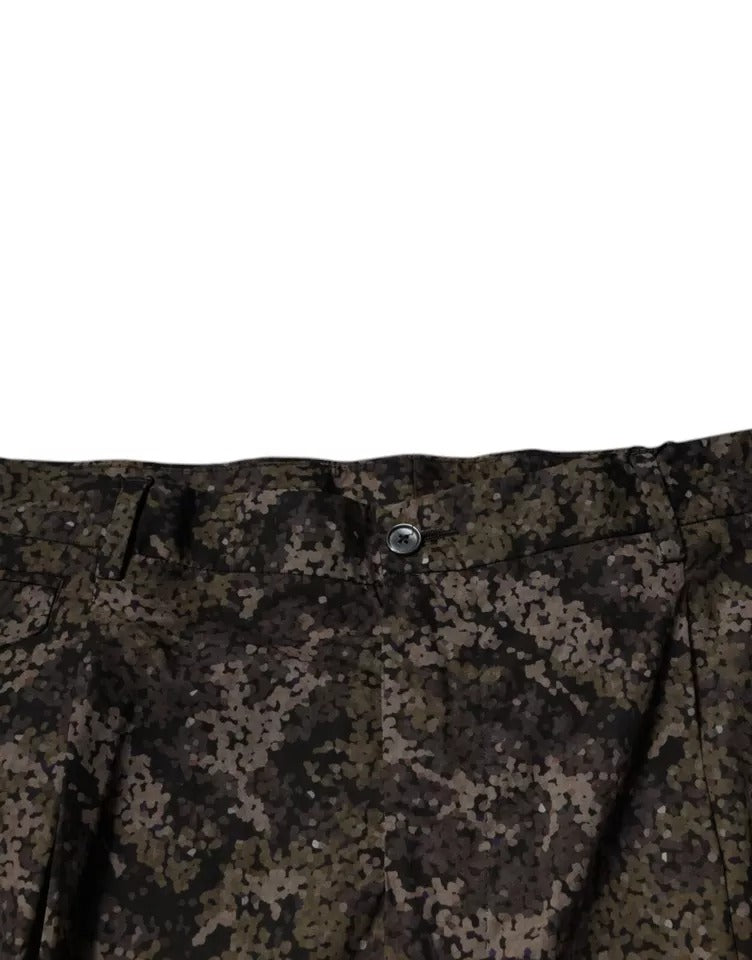Dolce & Gabbana Mehrfarbige Camouflage-Anzughose für Herren