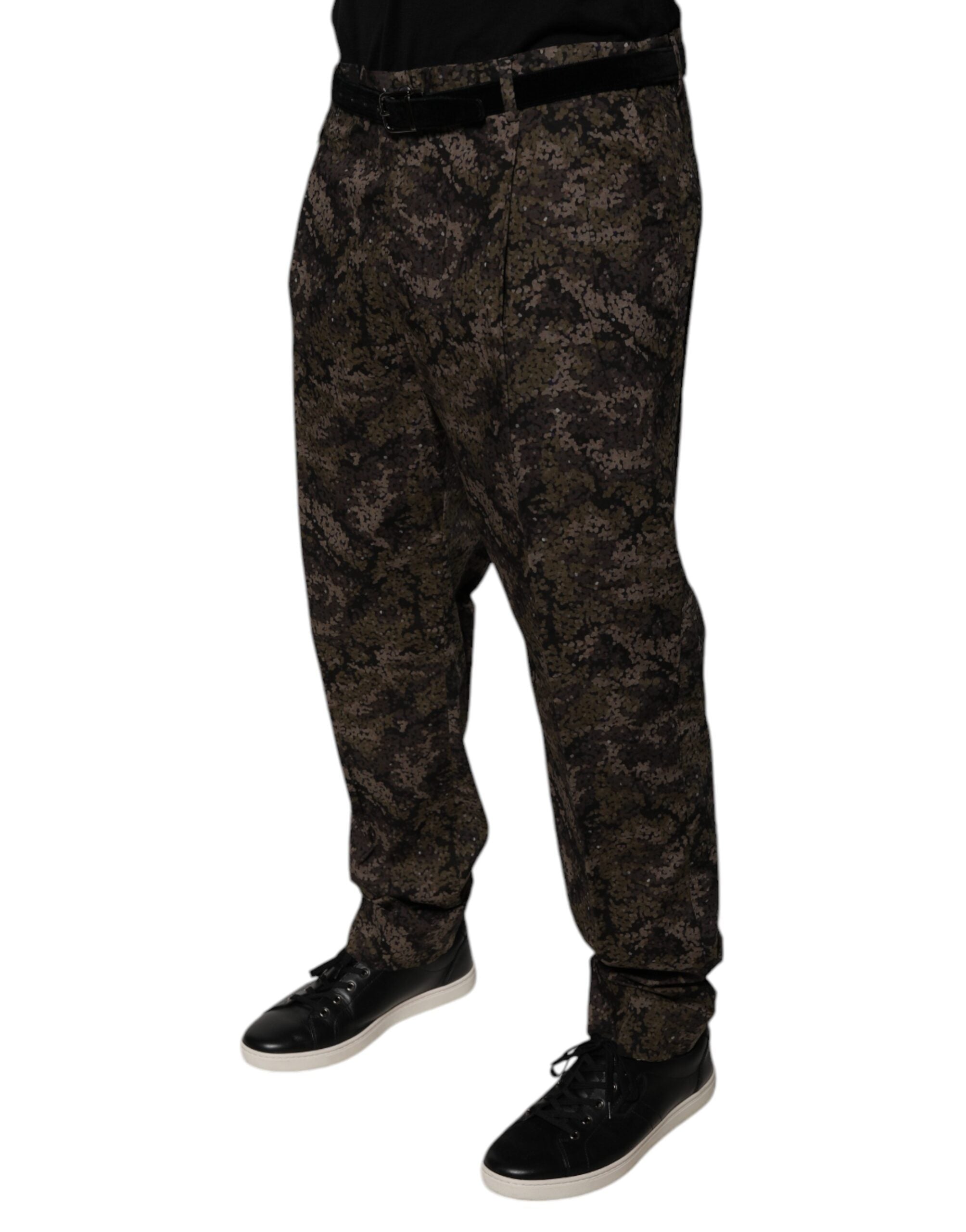 Dolce & Gabbana Mehrfarbige Camouflage-Anzughose für Herren