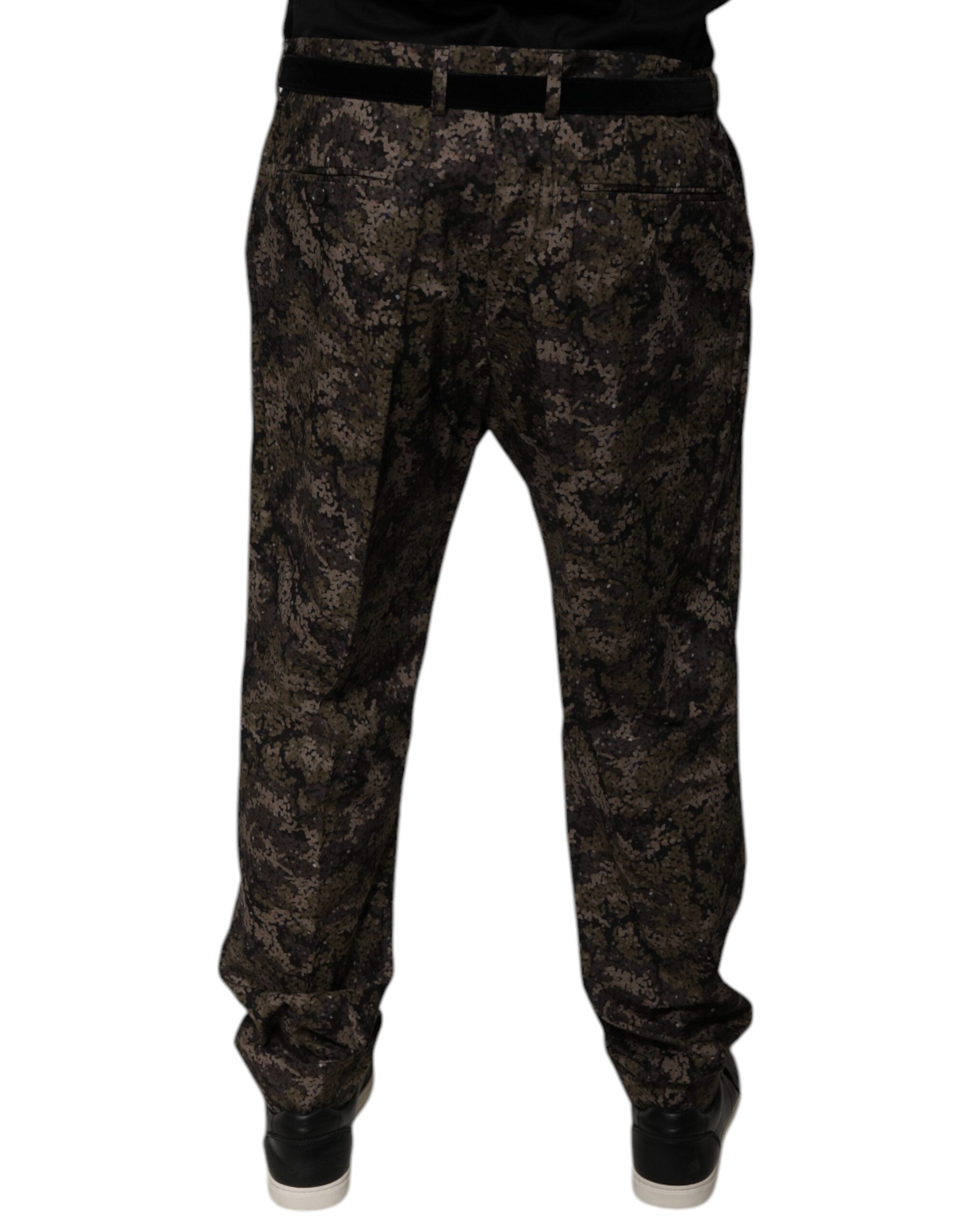 Dolce & Gabbana Mehrfarbige Camouflage-Anzughose für Herren