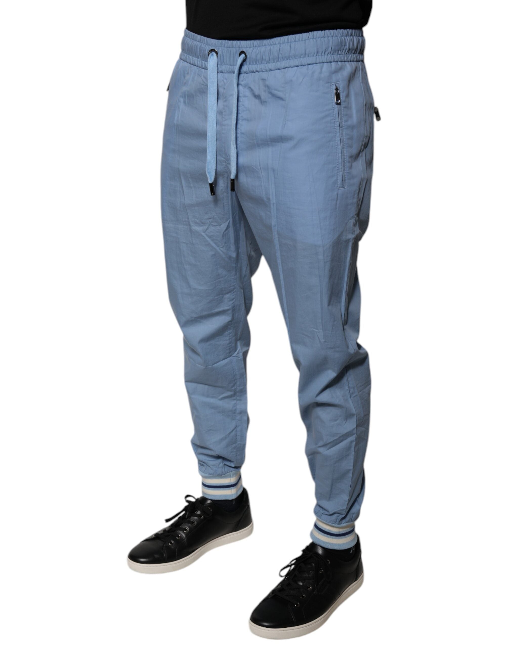 Dolce & Gabbana – Blaue Jogginghose aus Baumwolle