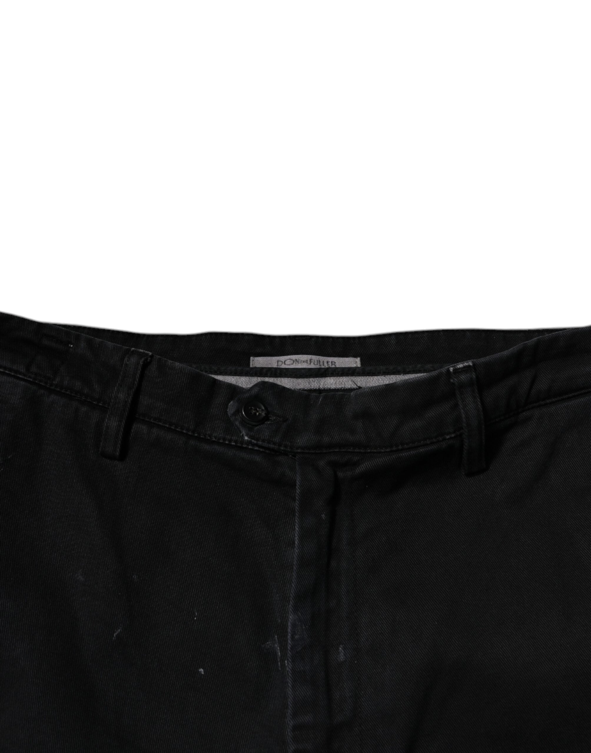 Dolce & Gabbana Schwarze HOUSTON Herren Cropped-Jeans
