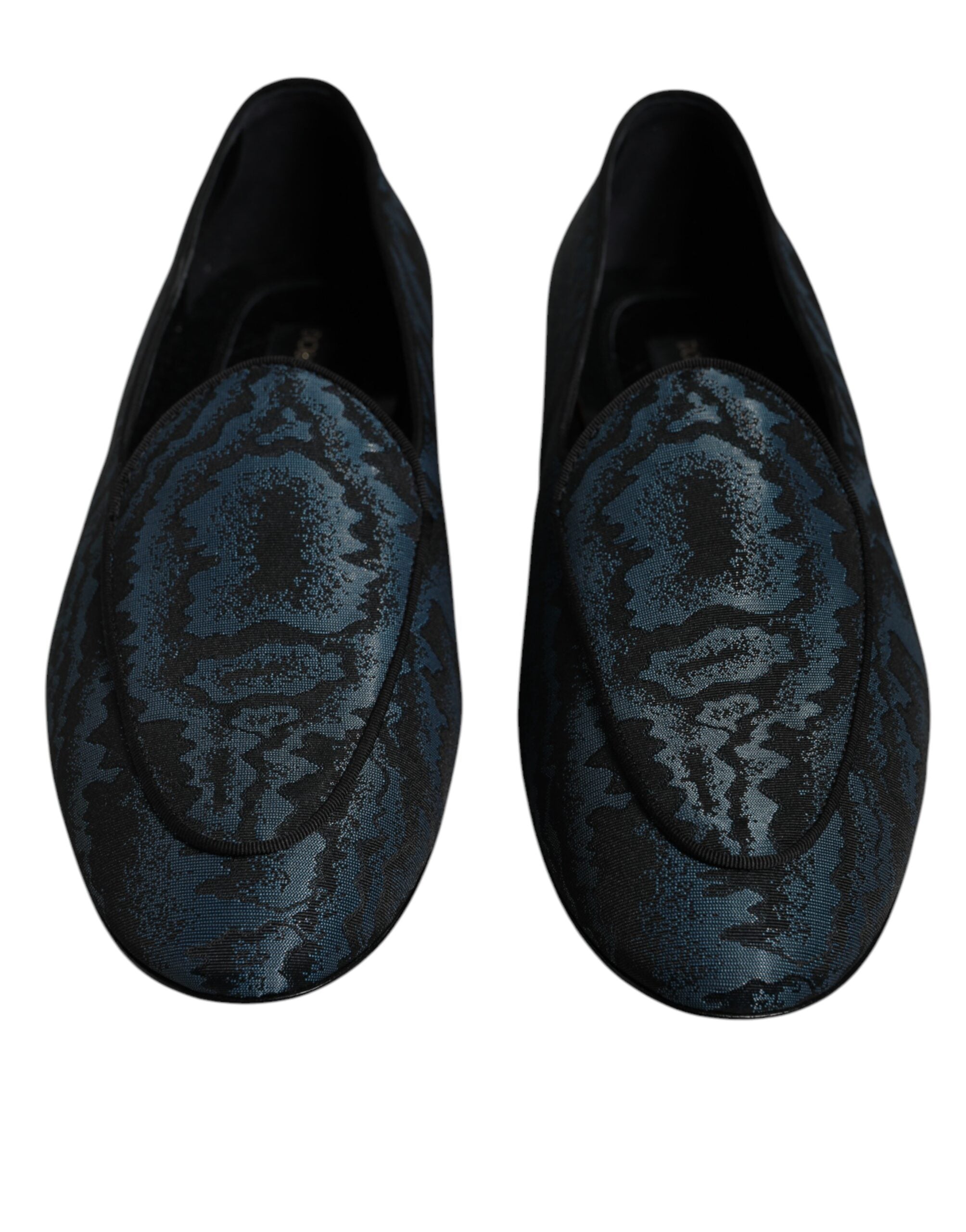 Dolce & Gabbana Pantofi sport albaștri și negri pentru bărbați, mocasini, pantofi eleganți