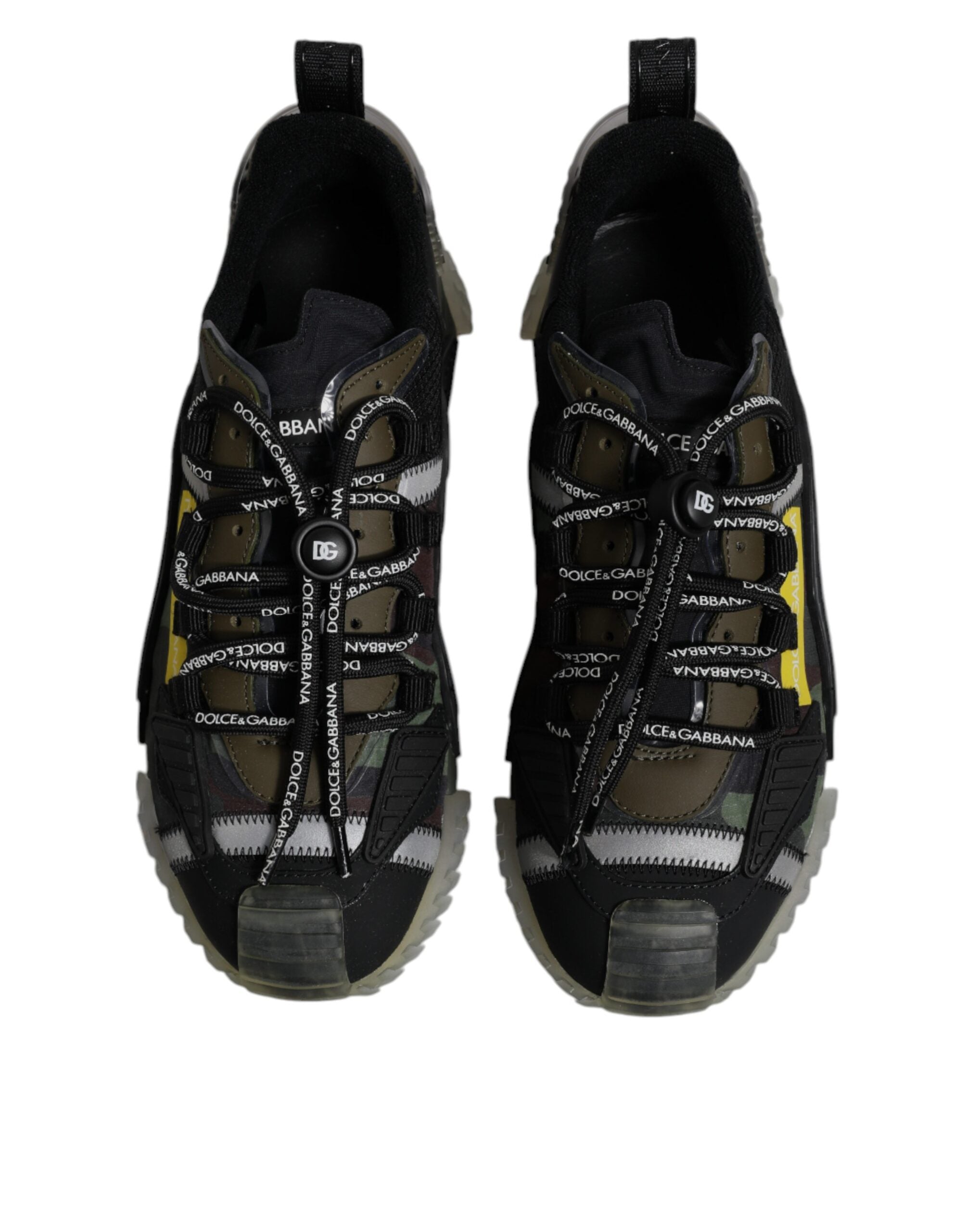 Dolce & Gabbana Schwarz Grün Camo NS1 Low Top Sneakers Schuhe