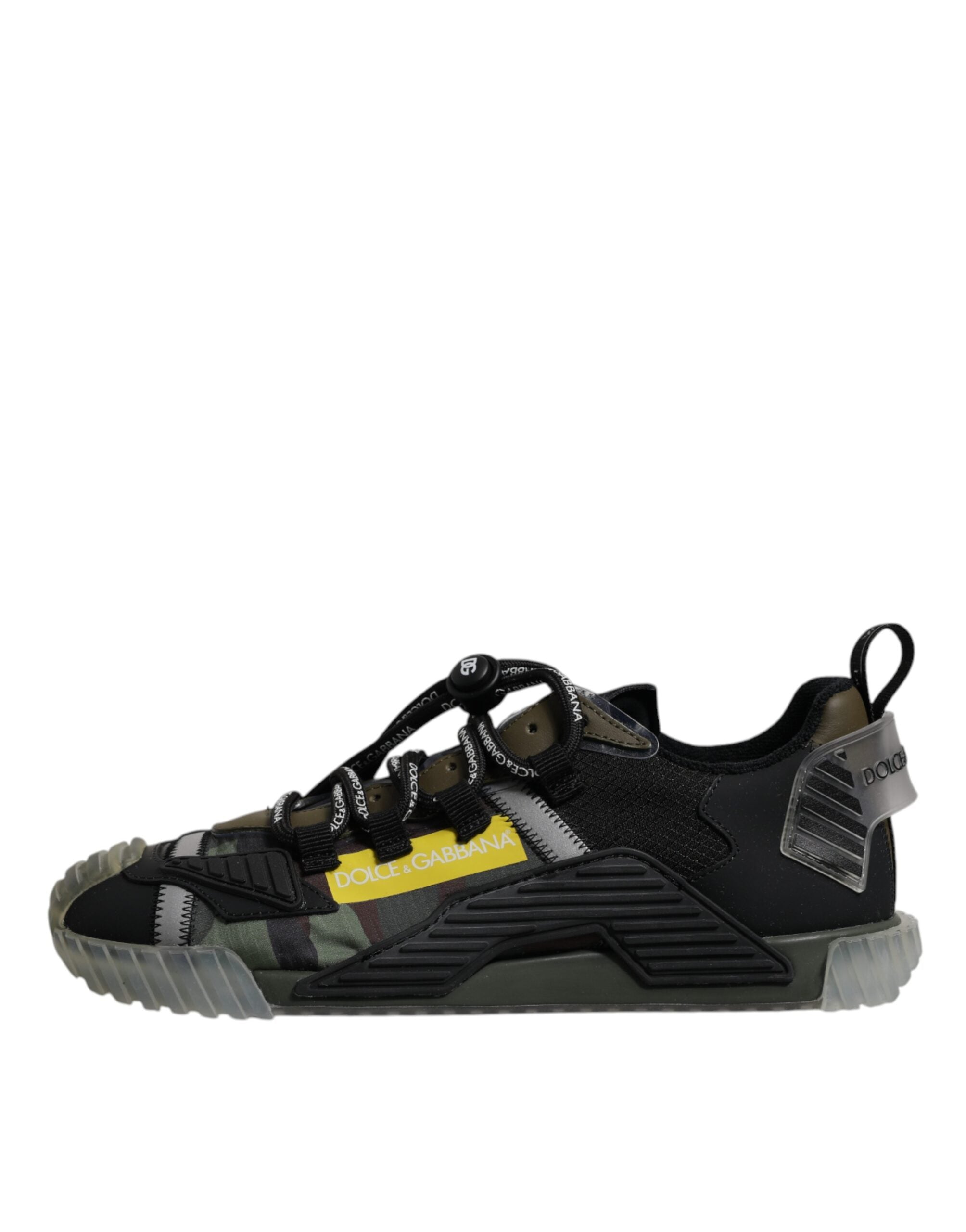 Dolce & Gabbana Schwarz Grün Camo NS1 Low Top Sneakers Schuhe