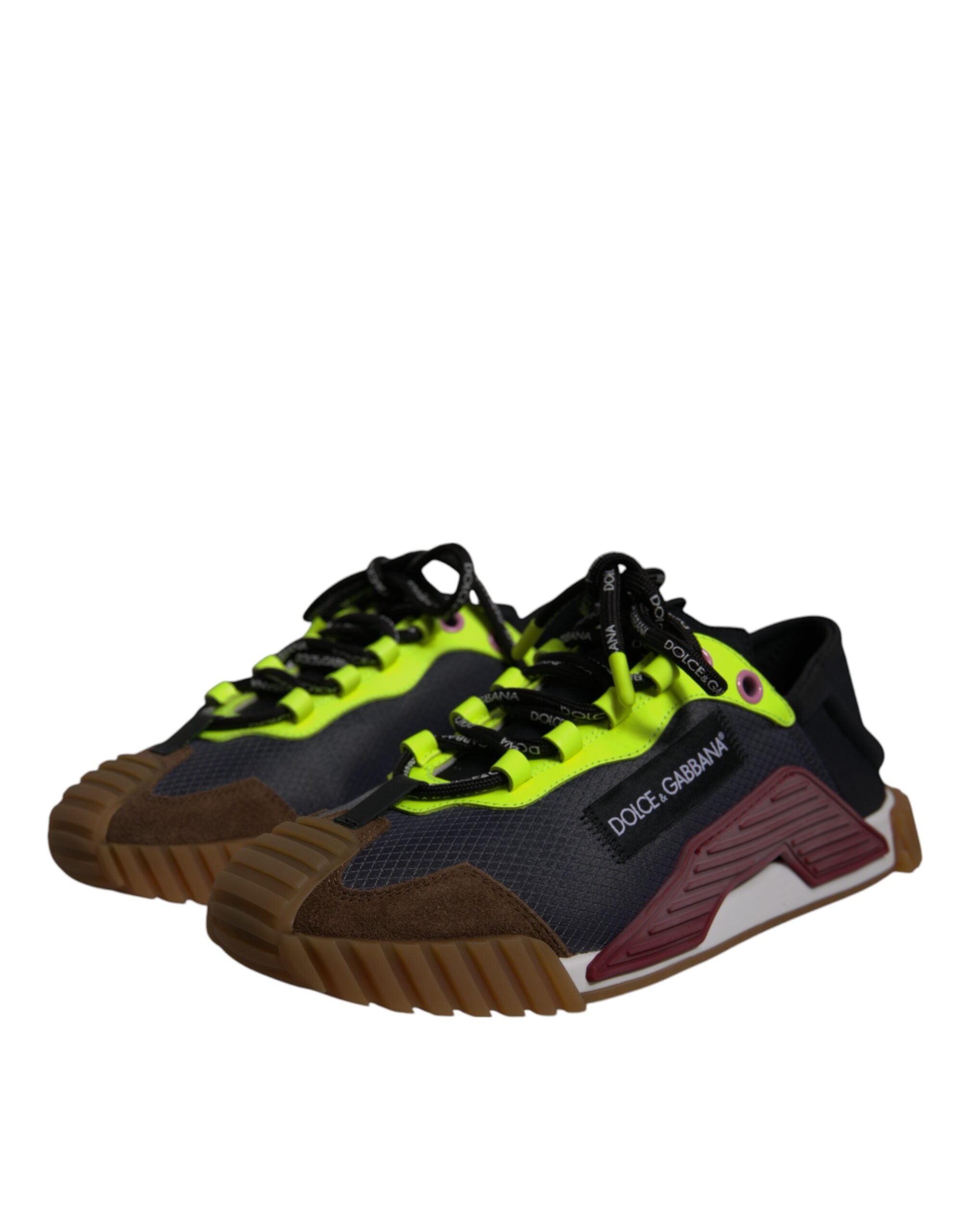 Dolce & Gabbana Mehrfarbige Nylon Low Top NS1 Sneakers Schuhe