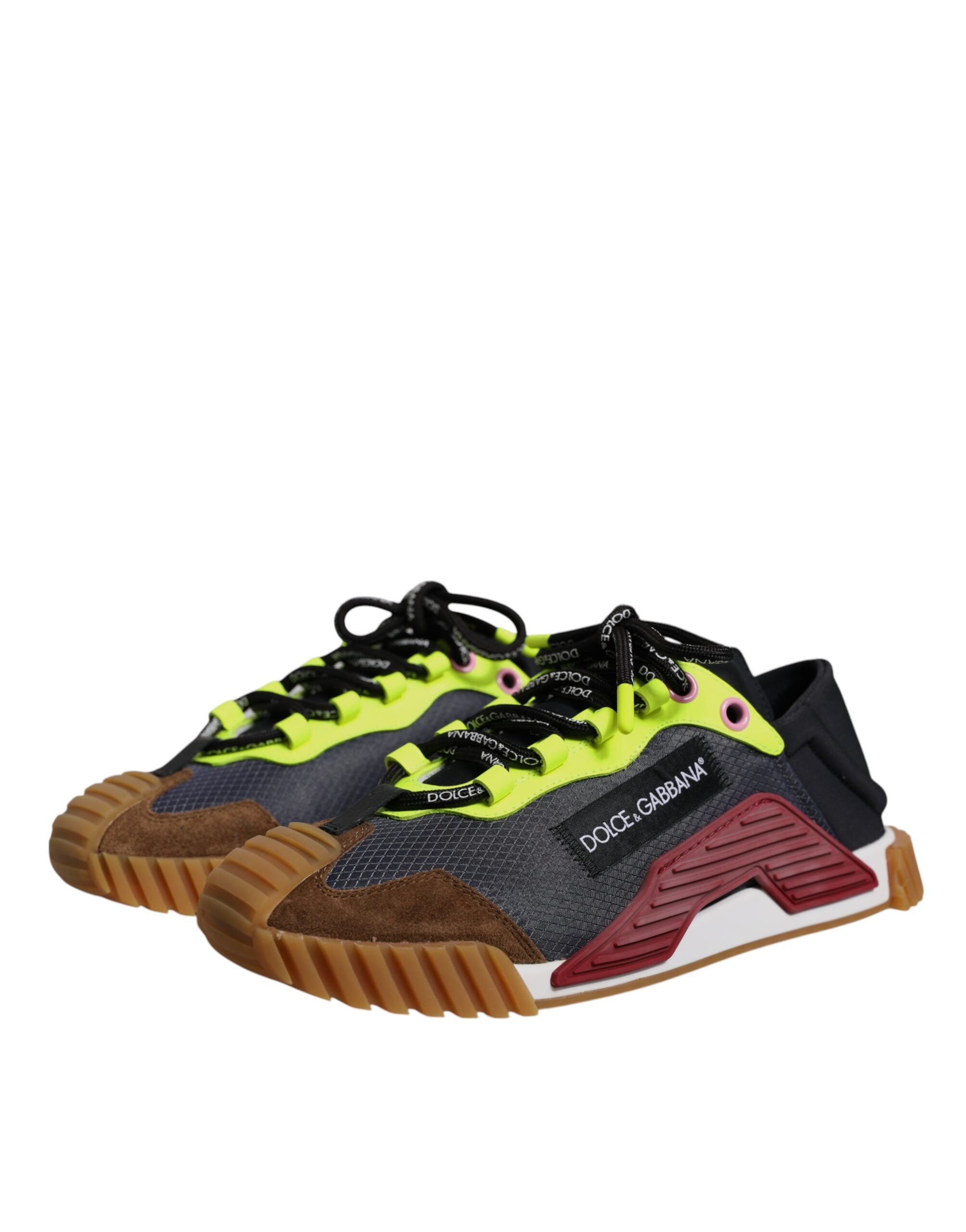 Dolce & Gabbana Mehrfarbige Nylon Low Top NS1 Sneakers Schuhe