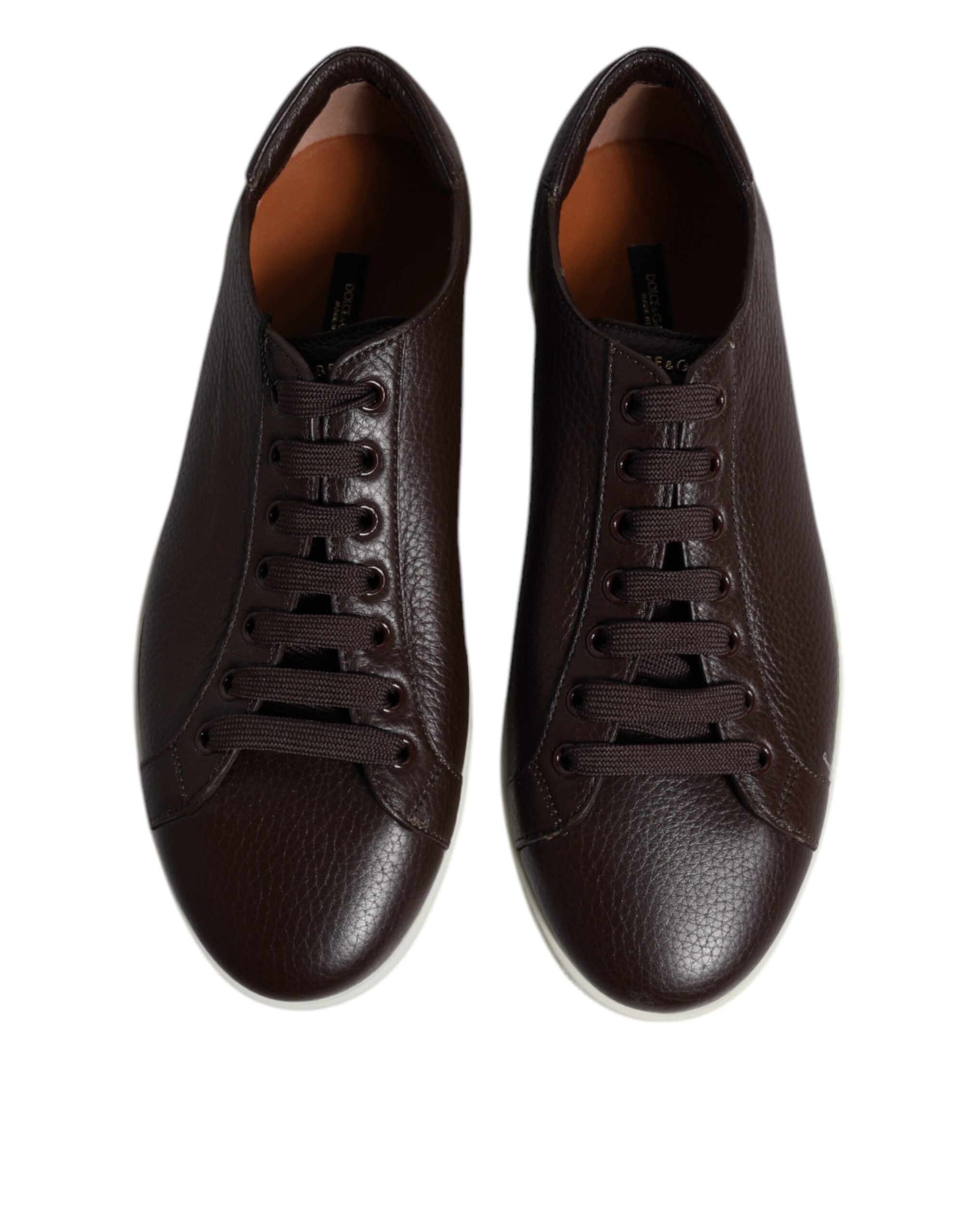 Dolce & Gabbana Braune niedrige Saint Tropez-Sneakers für Herren
