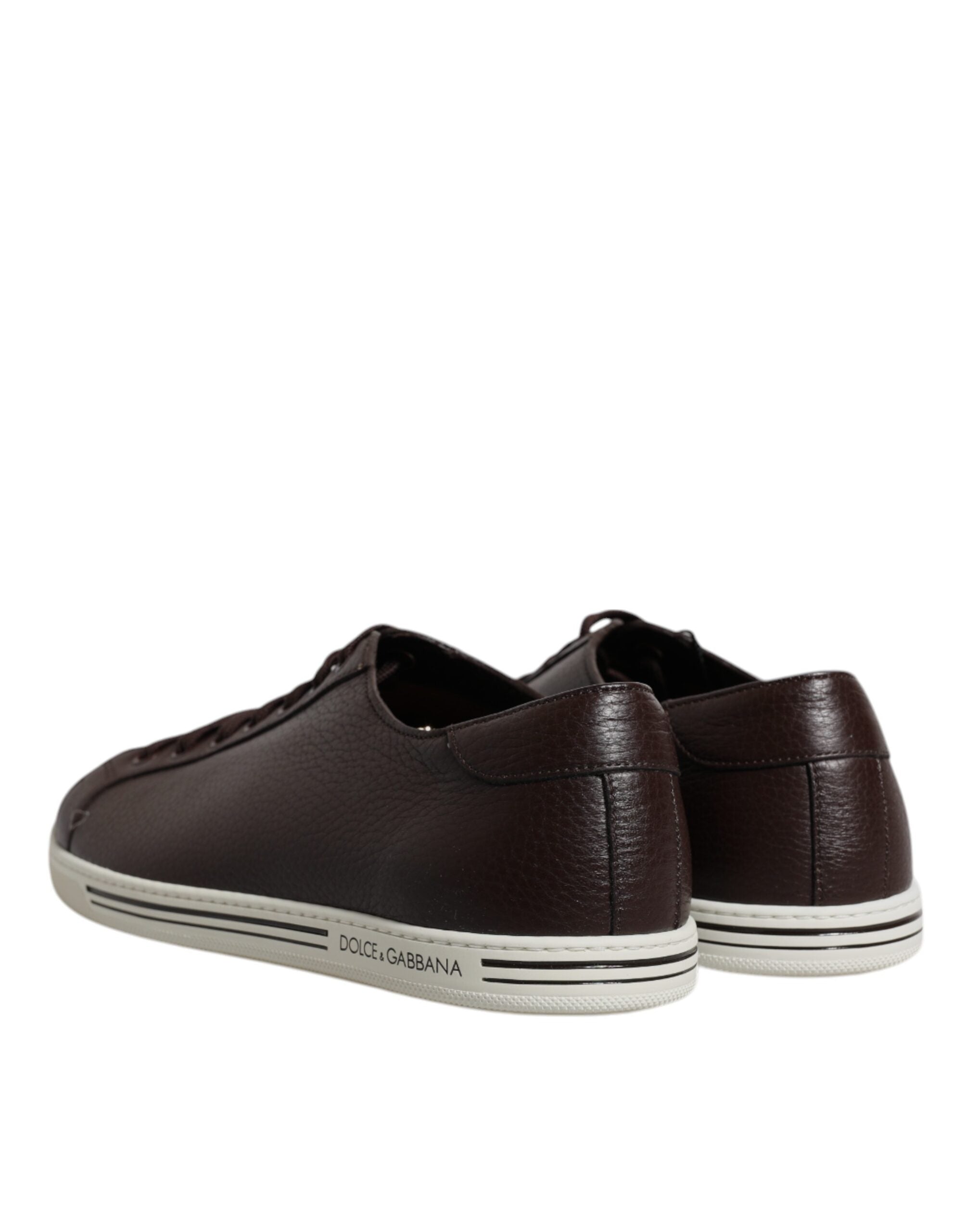 Dolce & Gabbana Braune niedrige Saint Tropez-Sneakers für Herren