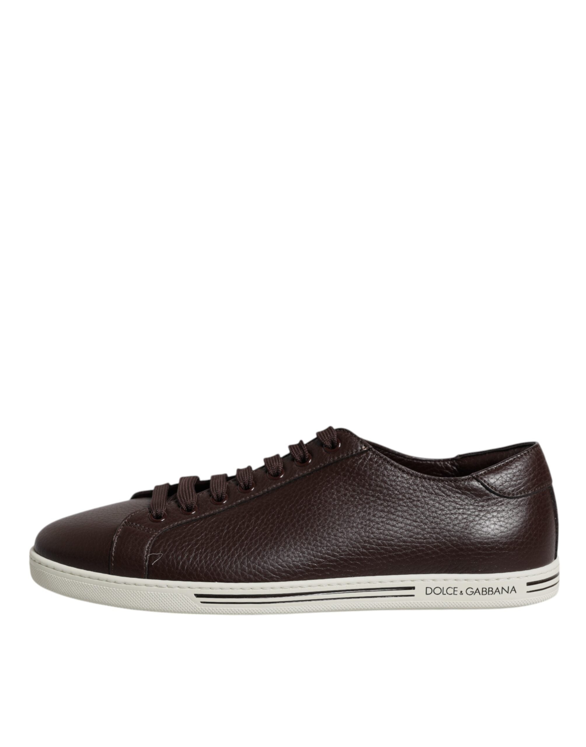 Dolce & Gabbana Braune niedrige Saint Tropez-Sneakers für Herren