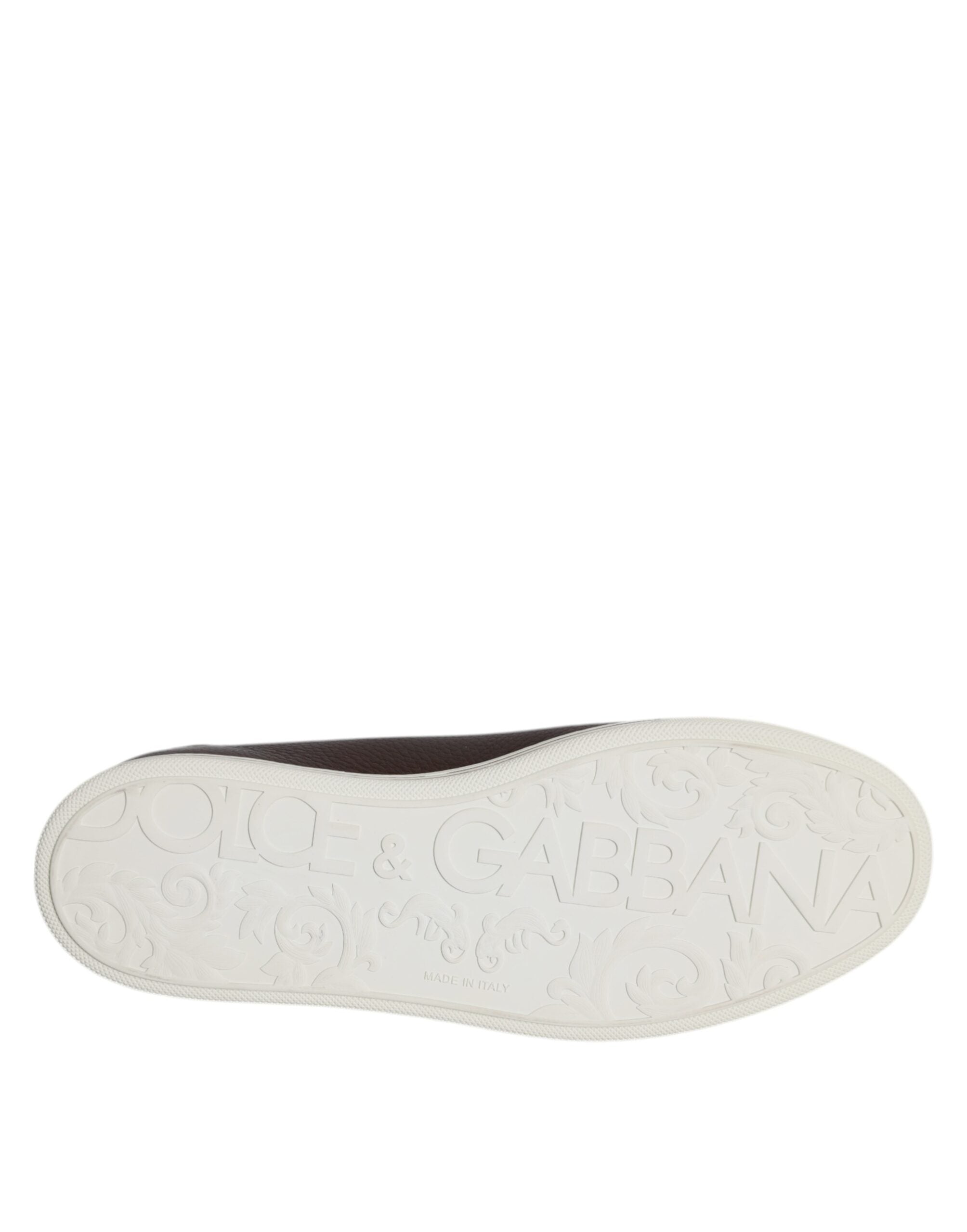 Dolce & Gabbana Braune niedrige Saint Tropez-Sneakers für Herren