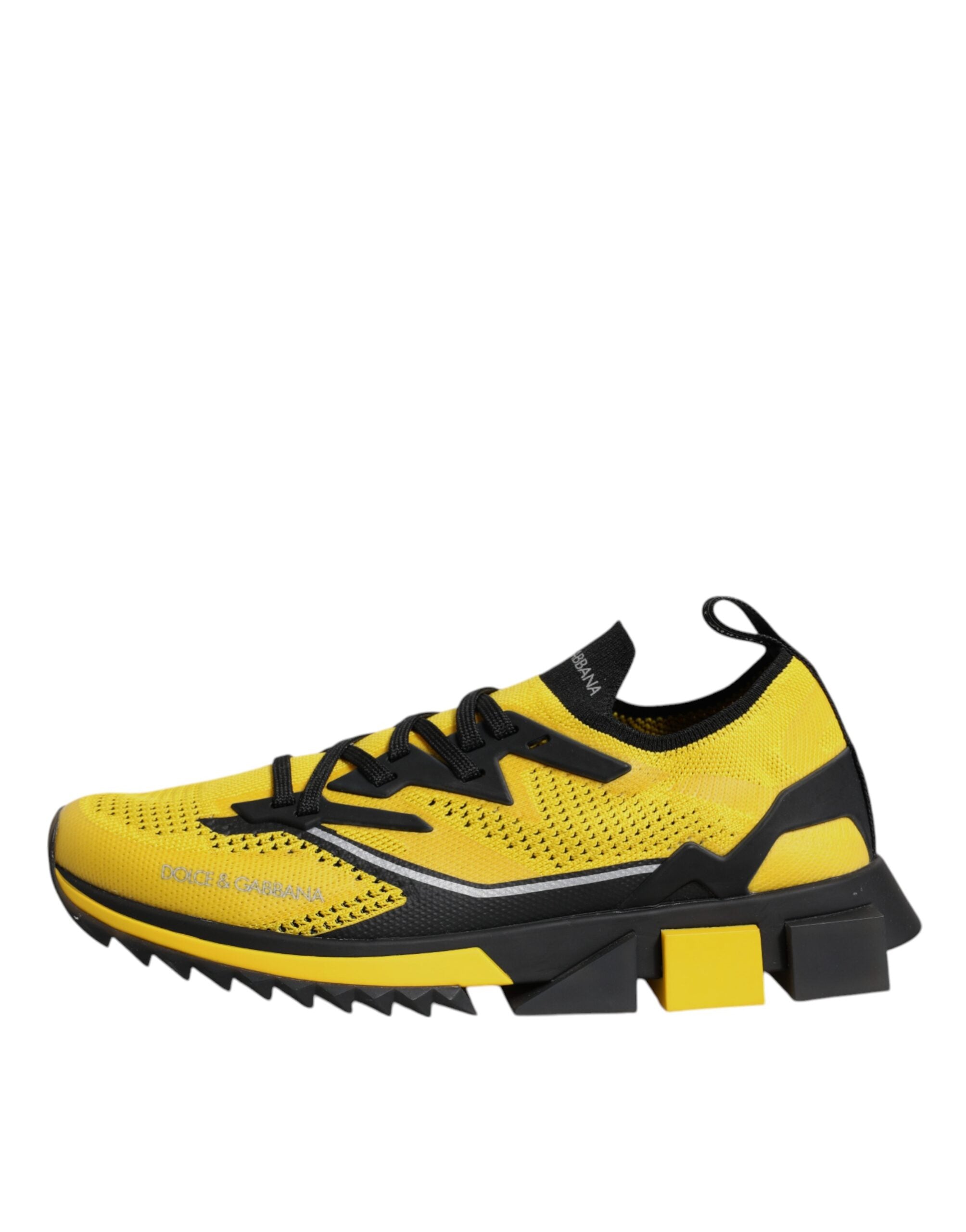 Dolce & Gabbana Gelbe SORRENTO Sport Stretch Sneakers Schuhe
