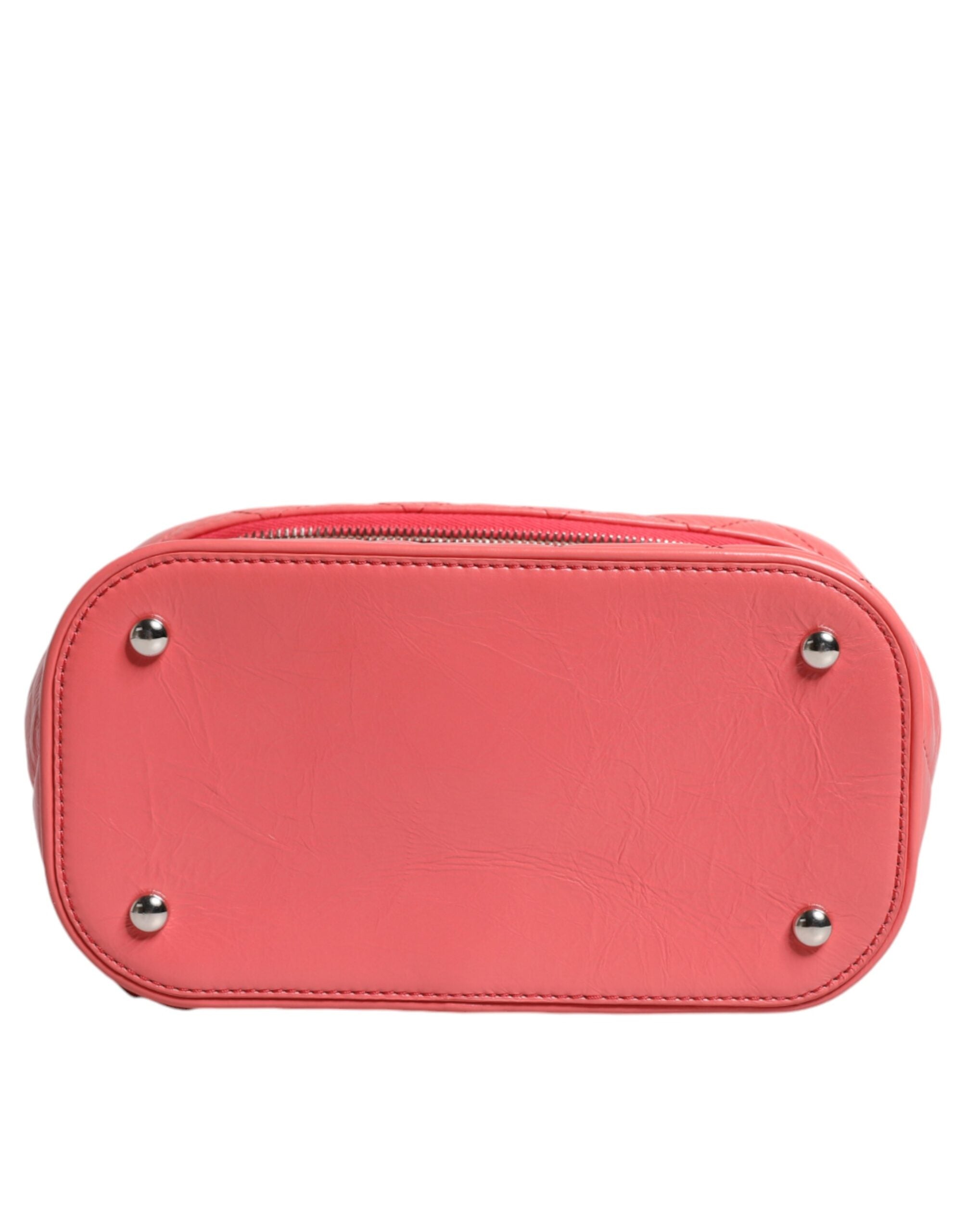 Chanel Pink Vinyl Leder Rucksack Handtasche Tasche