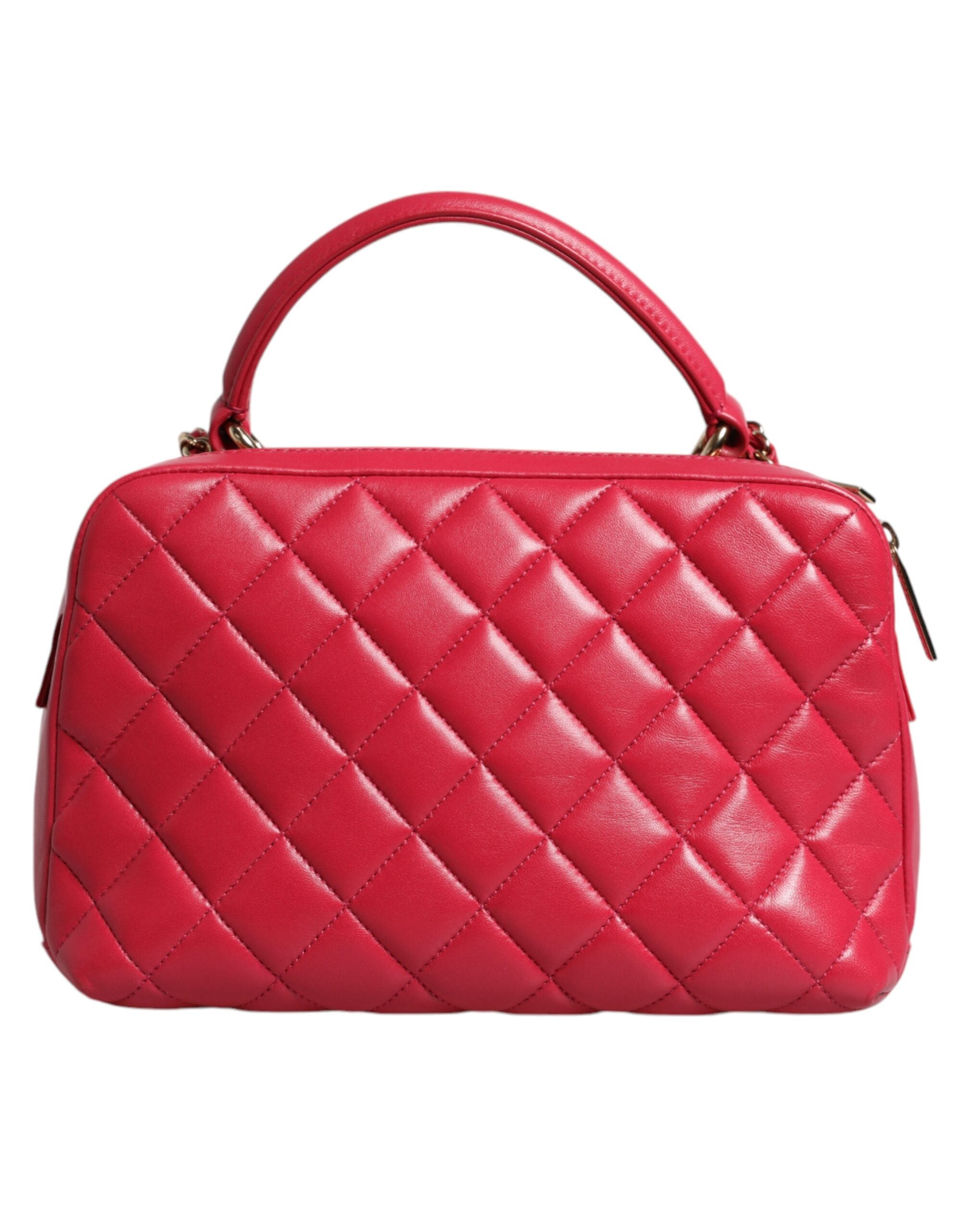 Chanel Pink Seal Matelassé Chain CC Lammledertasche