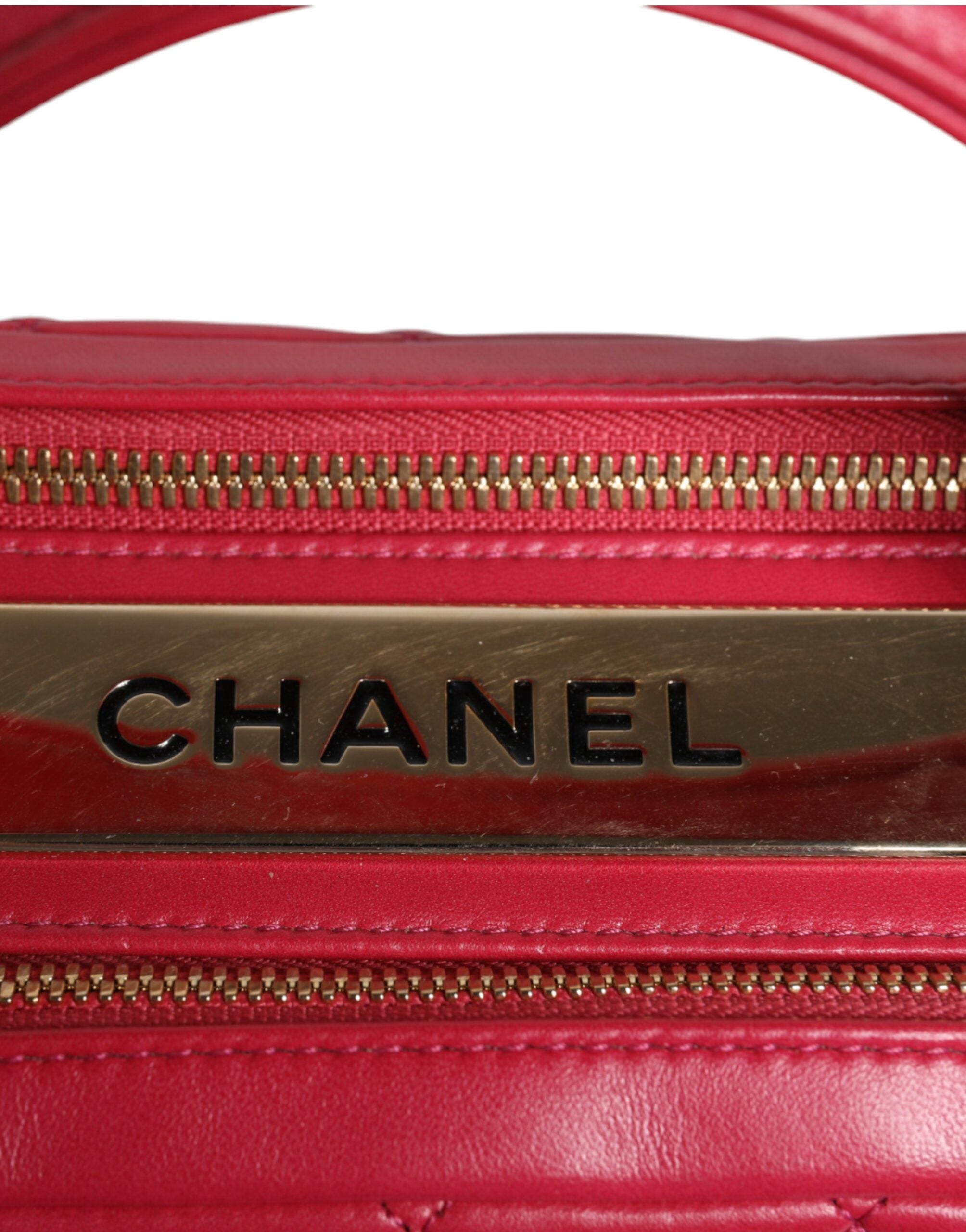 Chanel Pink Seal Matelassé Chain CC Lammledertasche