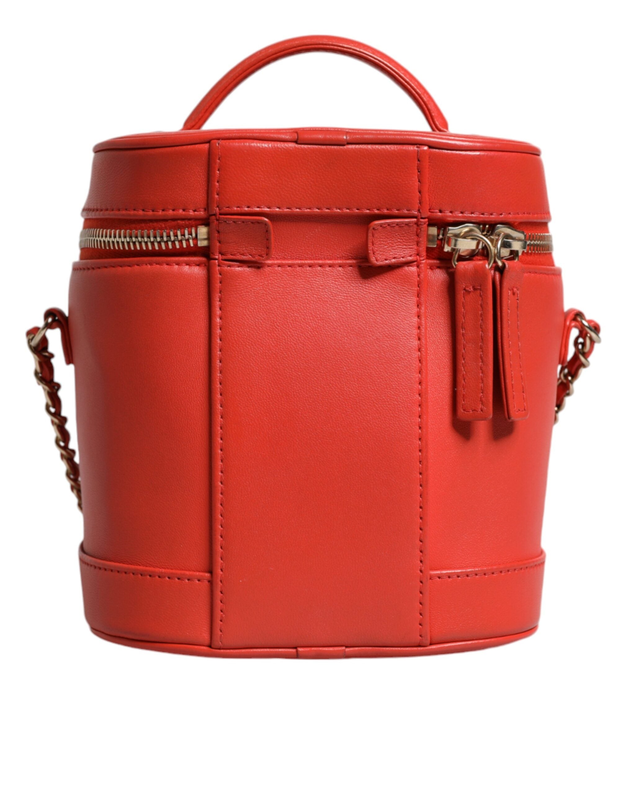 Chanel Orange Coco Mark Vanity Chain Schulterhandtasche
