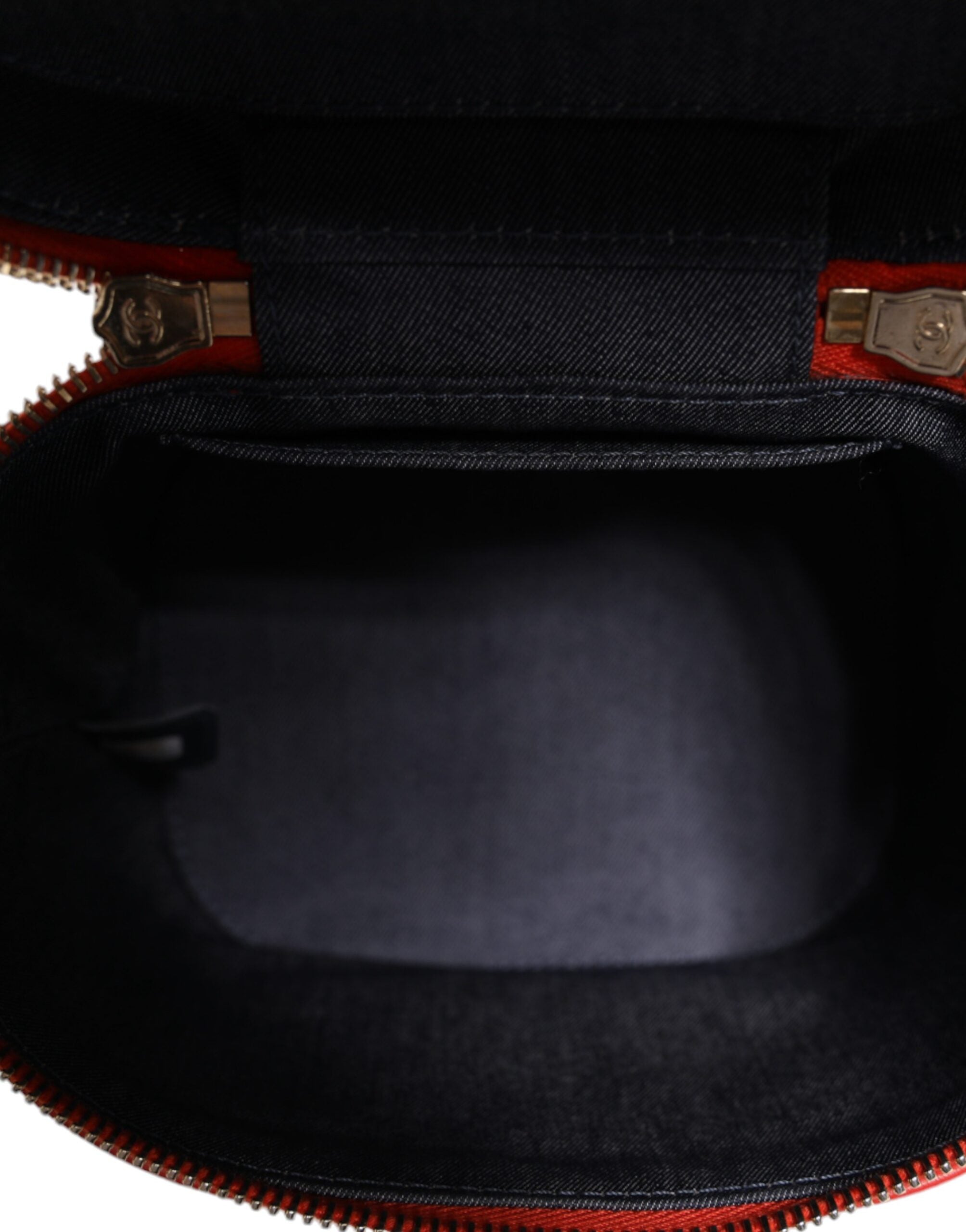 Chanel Orange Coco Mark Vanity Chain Schulterhandtasche