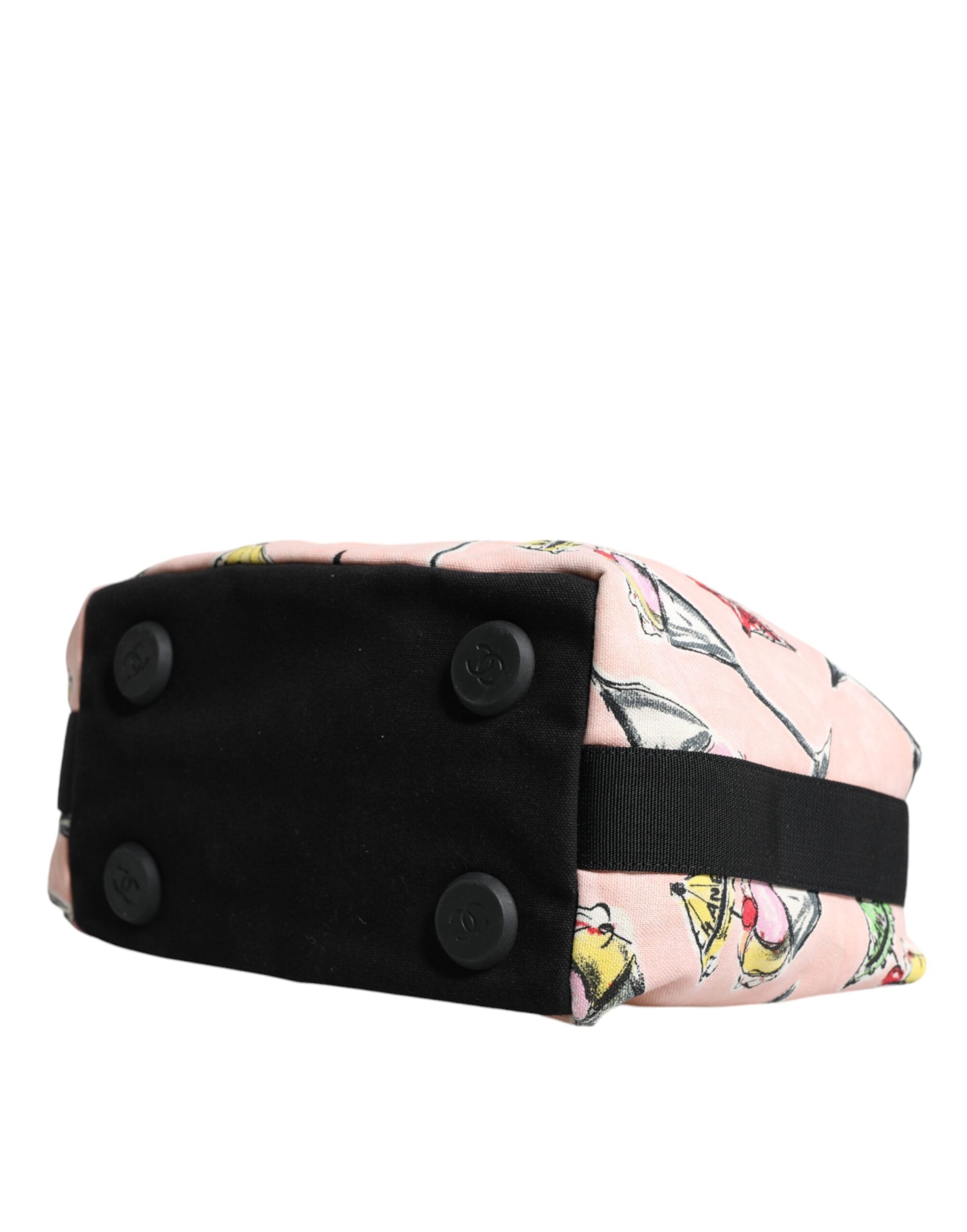Chanel Pink Cruise Collection Parfait Canvas bedruckte Tasche