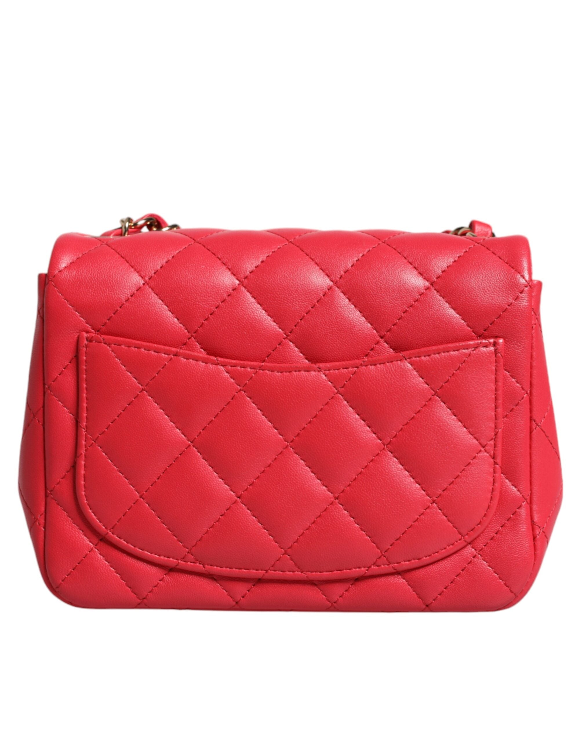 Chanel Pink Matelasse Kette Schulter Lammleder Geldbörse Mini