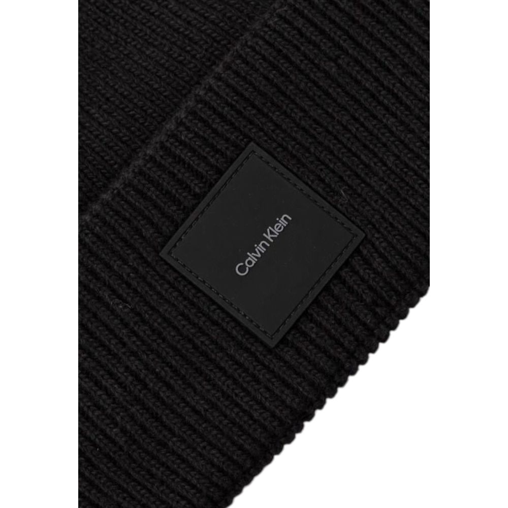 Șapcă de baseball Calvin Klein neagră din bumbac organic