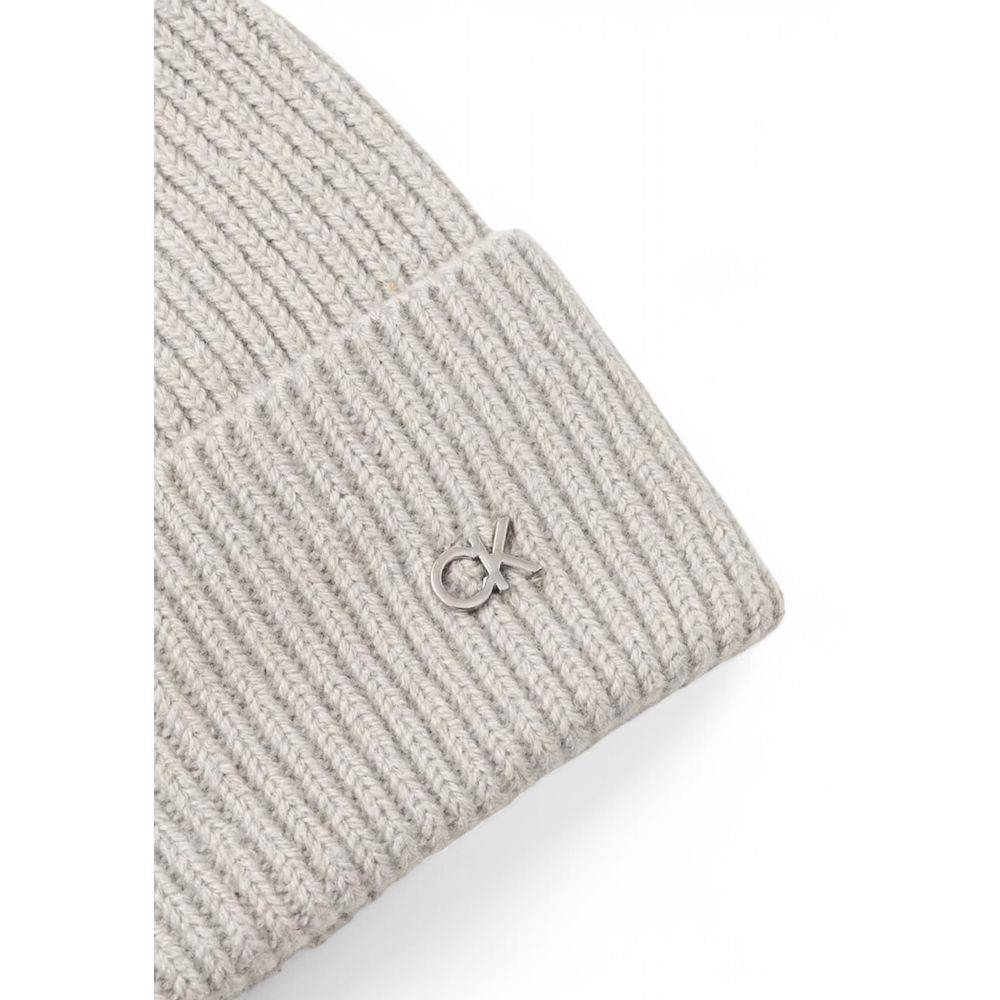 Șapcă de baseball Calvin Klein gri din lână
