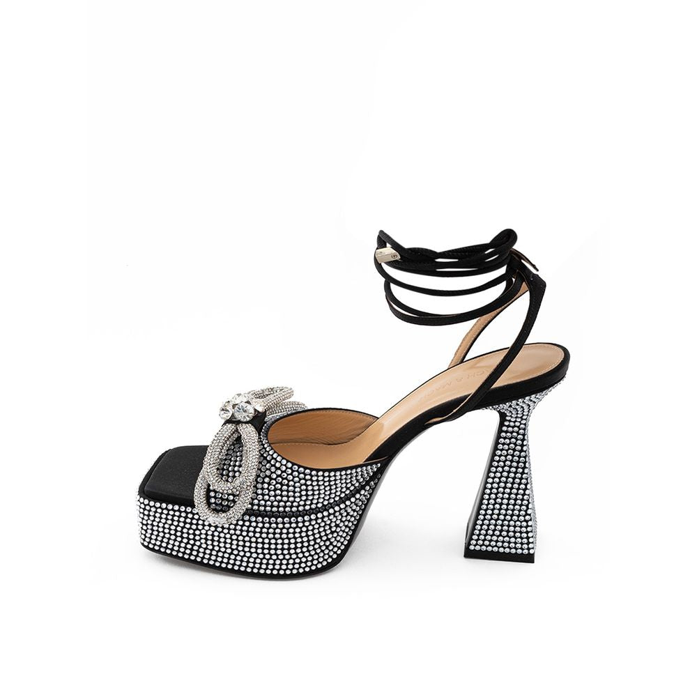 Platforme elegante din piele neagră MACH & MACH pentru un stil rafinat