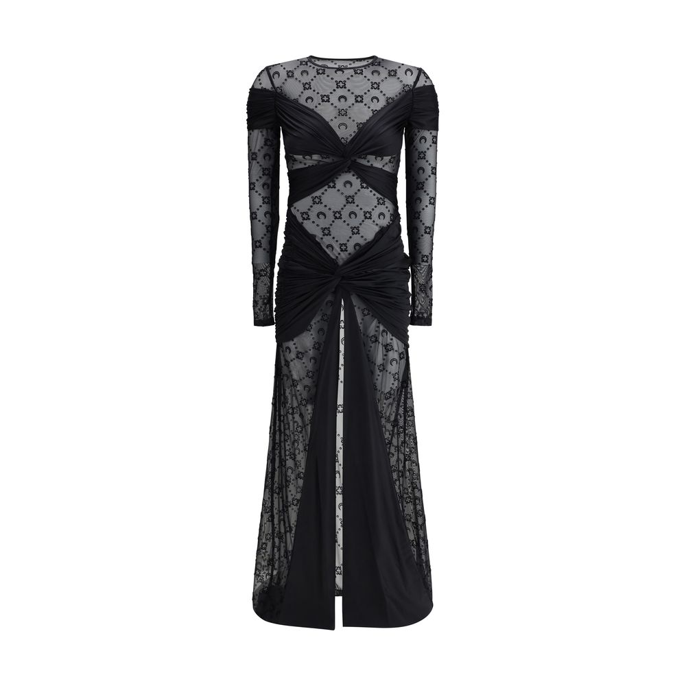 Rochie lungă drapată Marine Serre
