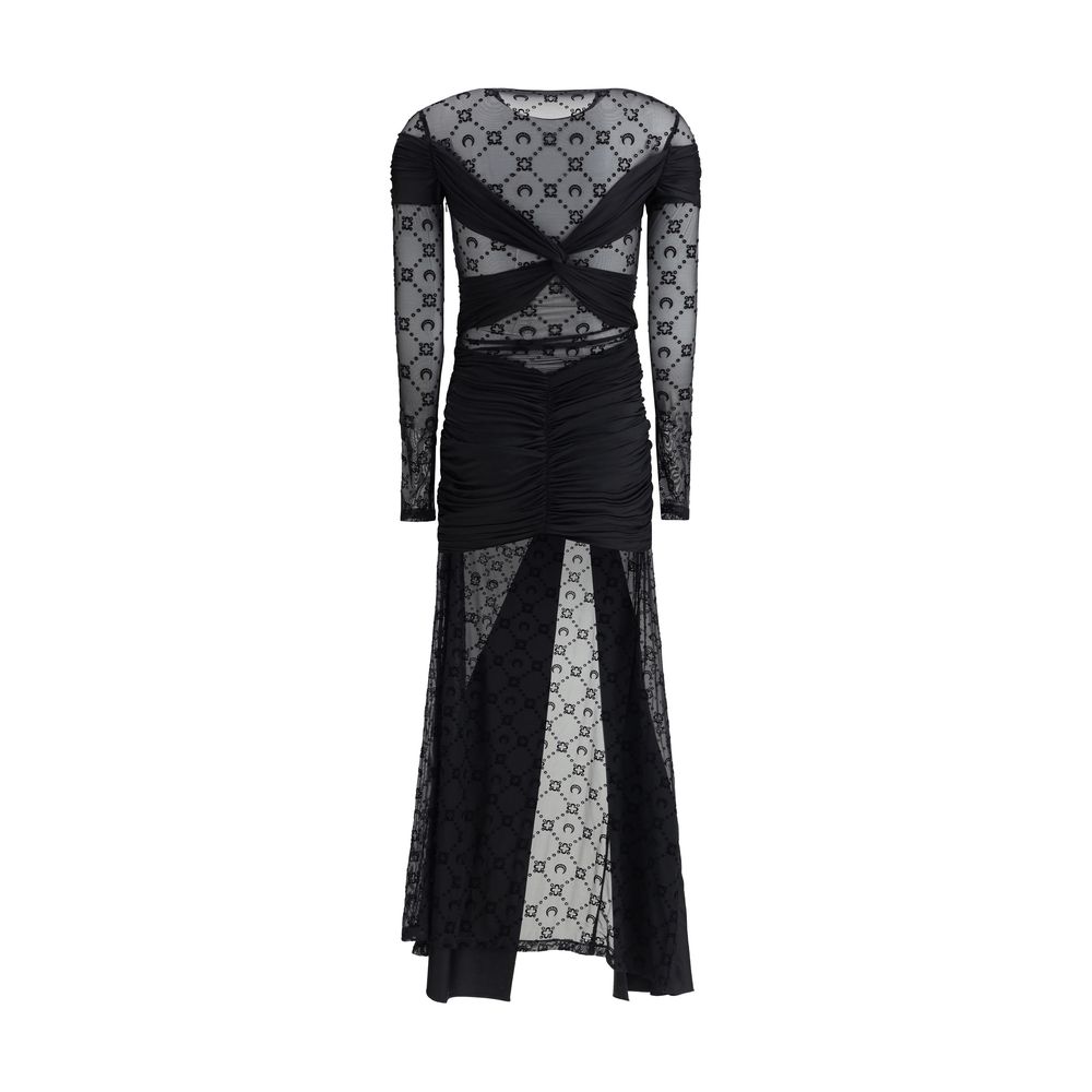 Rochie lungă drapată Marine Serre