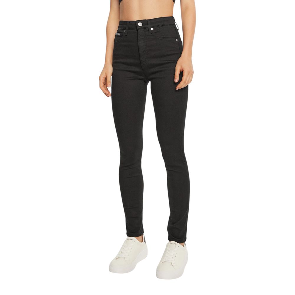 Calvin Klein Jeans – Schwarze Skinny-Jeans aus Baumwolle