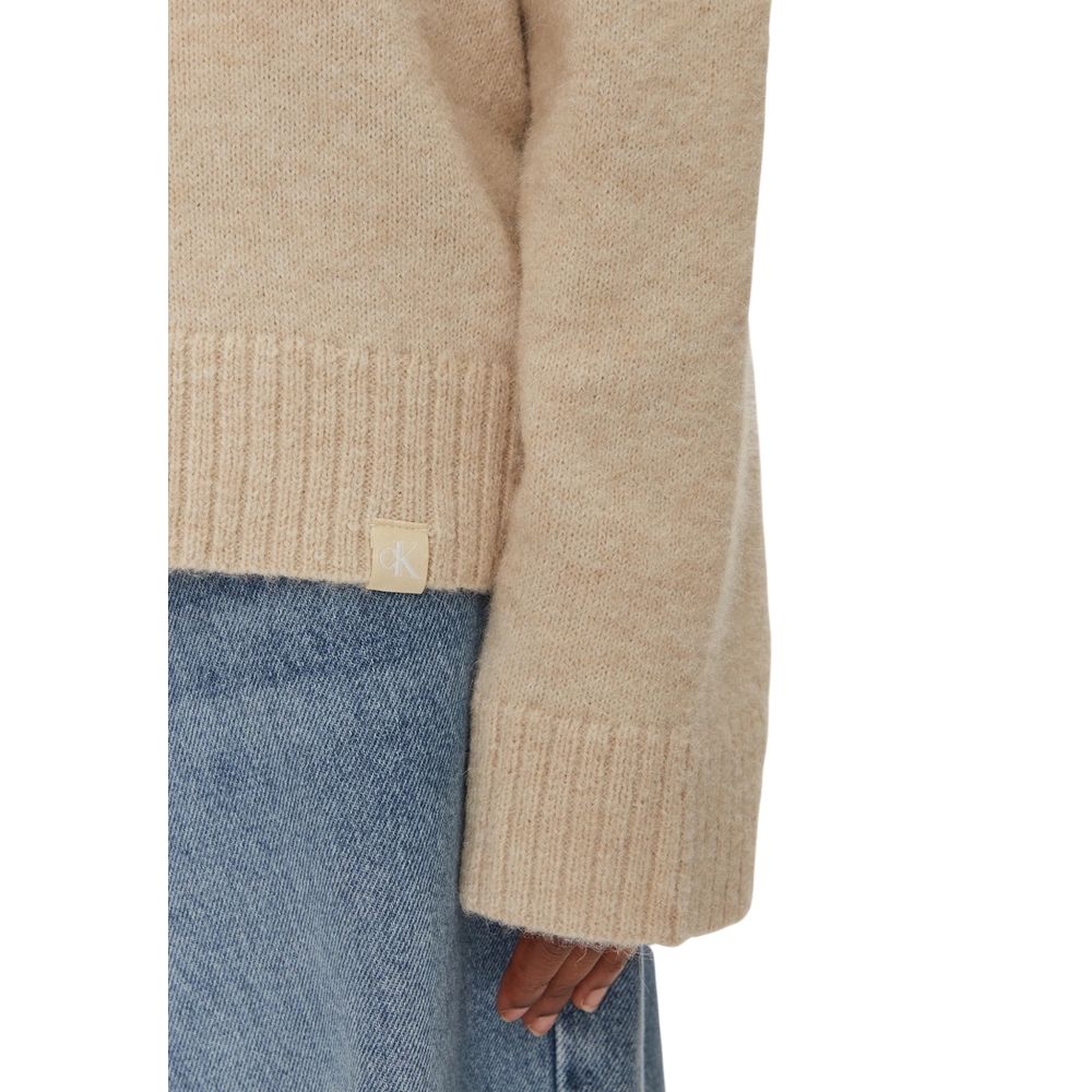 Calvin Klein Jeans Beige Polyesterpullover
