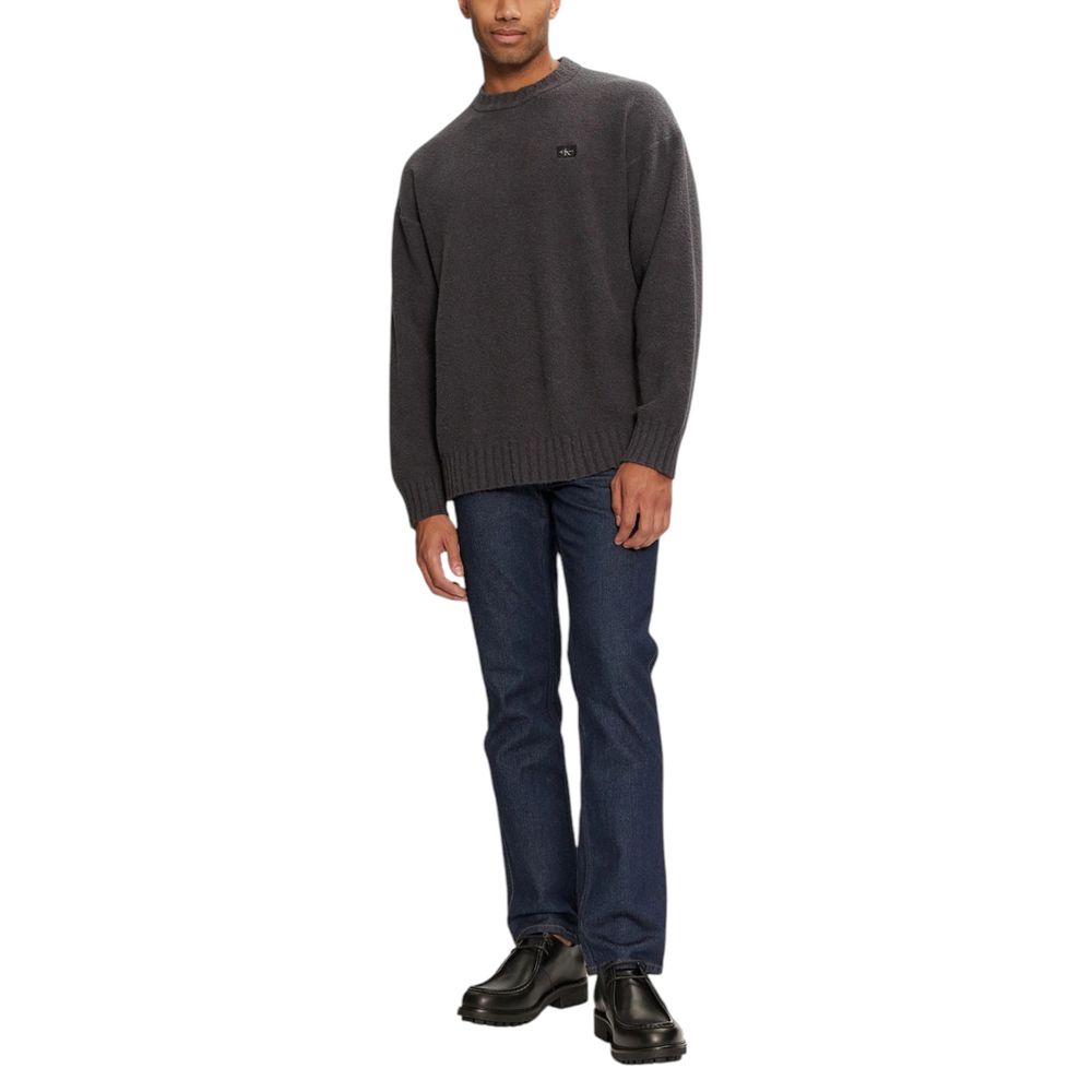 Grauer Baumwollpullover von Calvin Klein Jeans