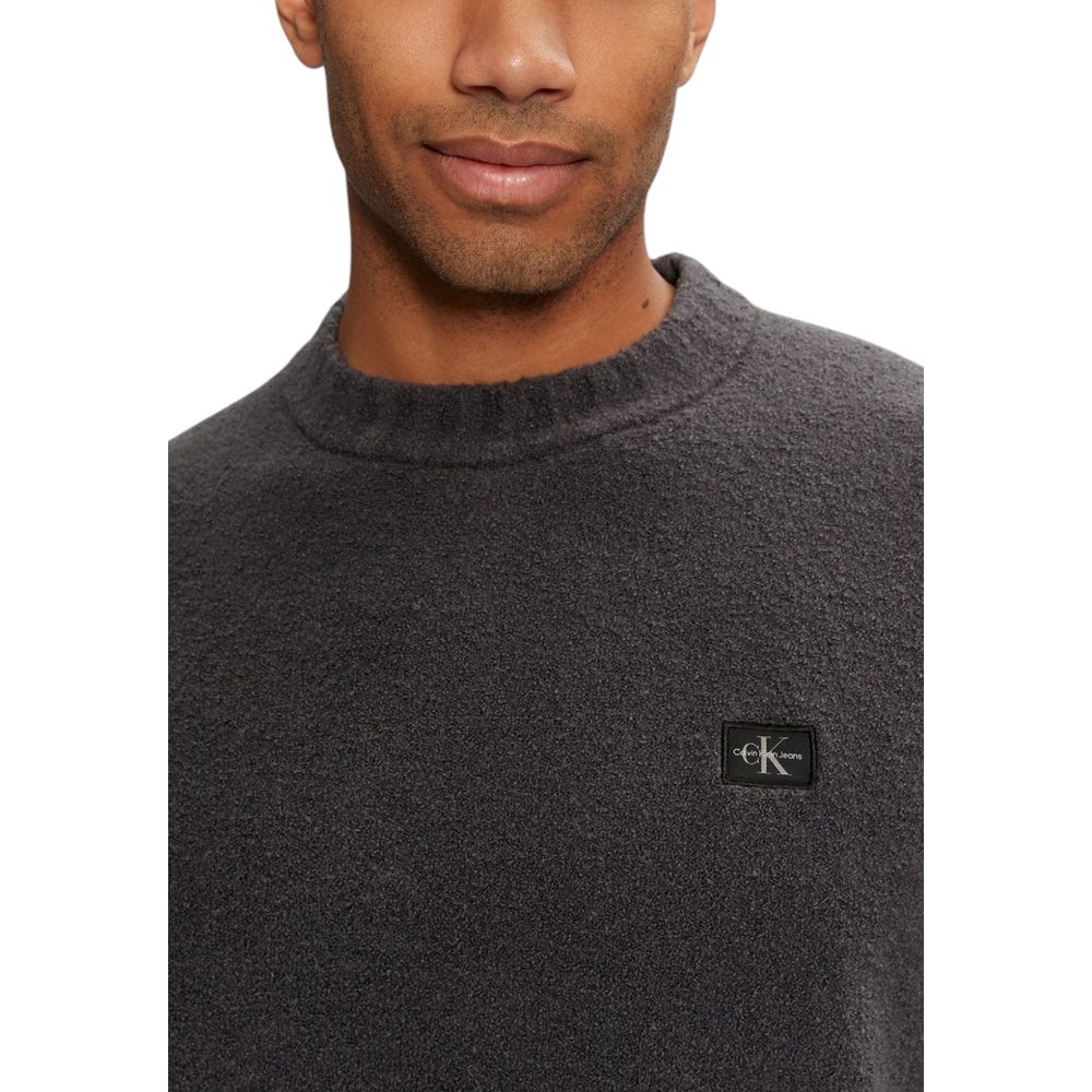 Grauer Baumwollpullover von Calvin Klein Jeans