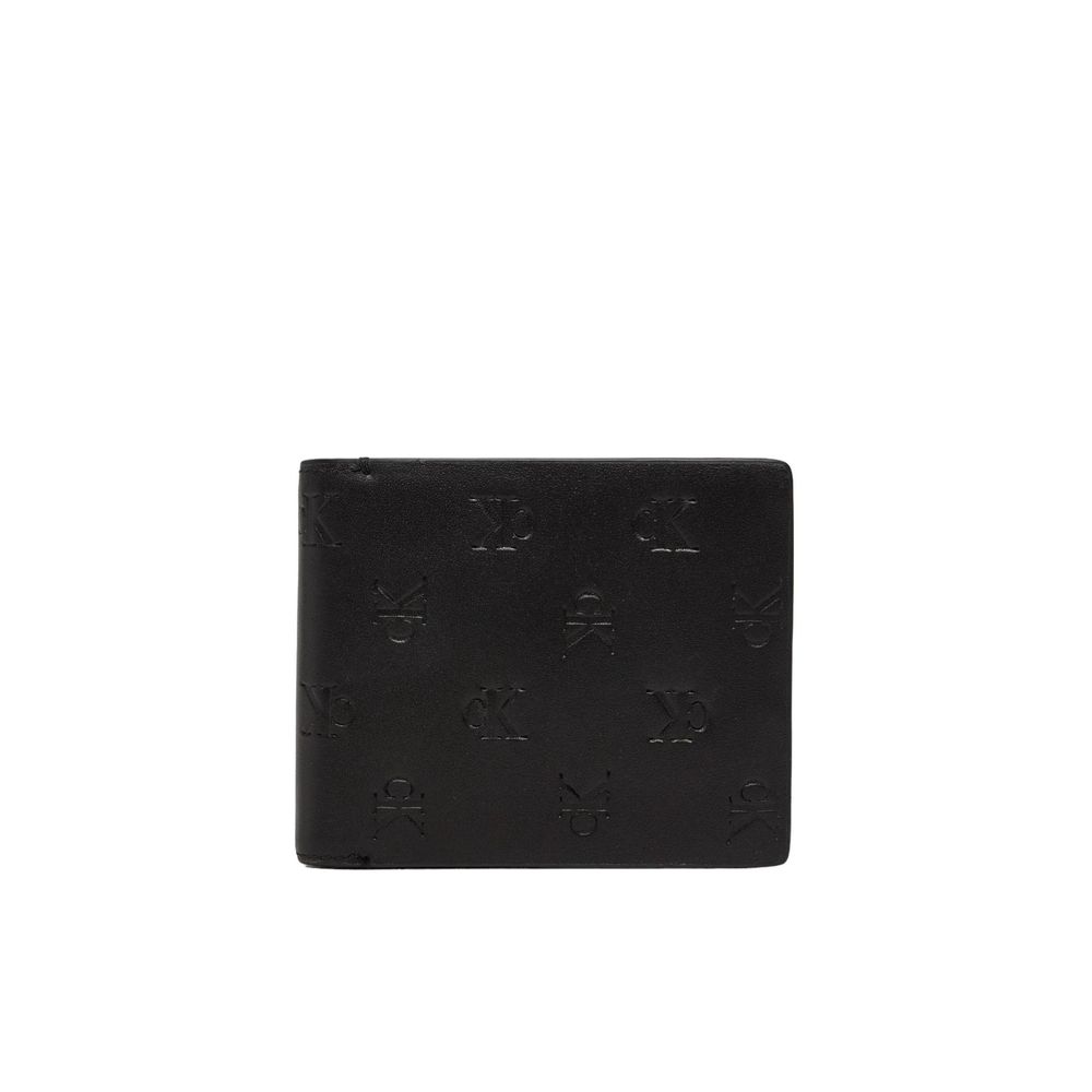 Calvin Klein Jeans – Schwarze Lederbrieftasche