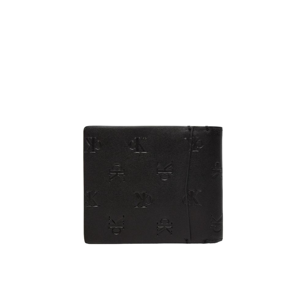 Calvin Klein Jeans – Schwarze Lederbrieftasche