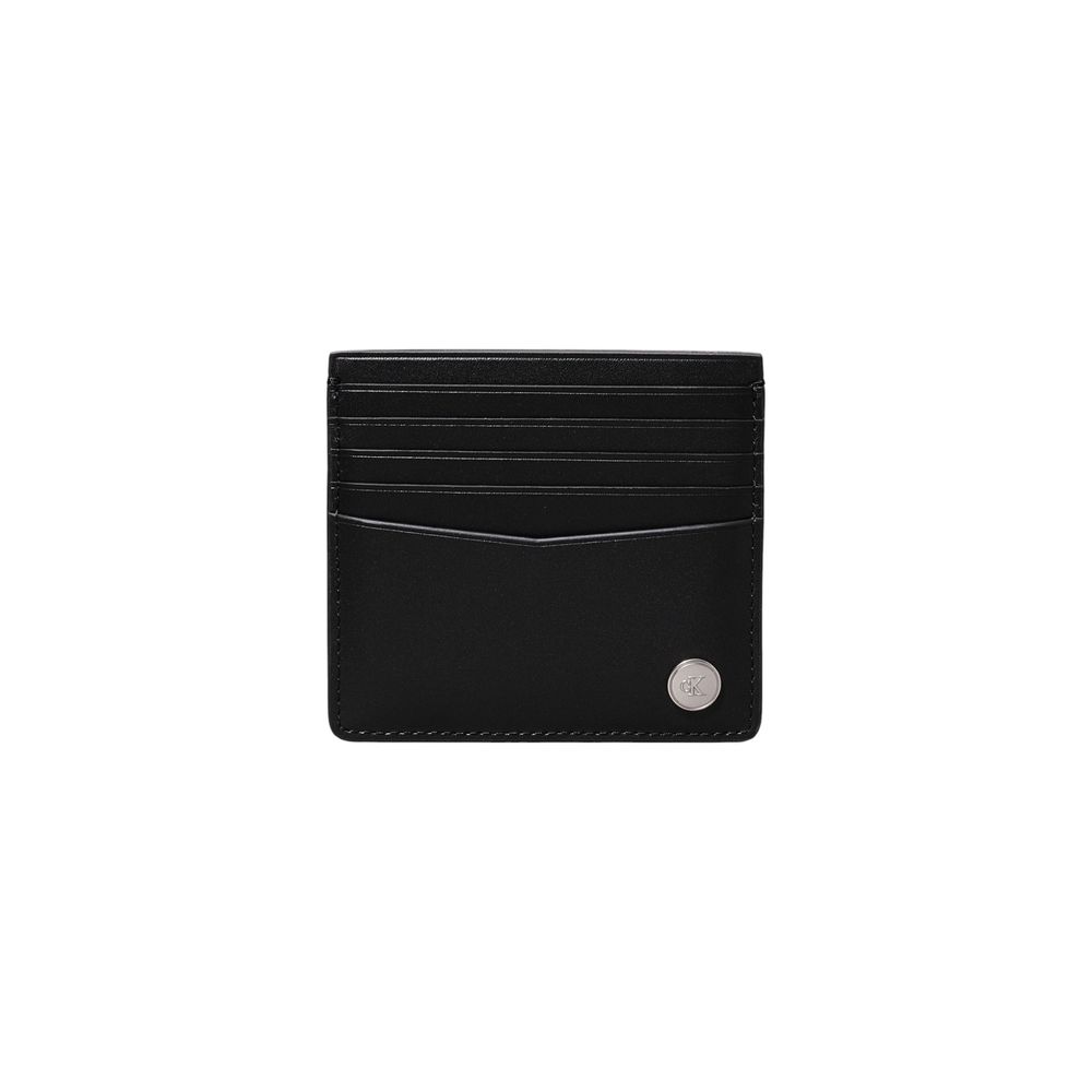 Calvin Klein Jeans – Schwarze Lederbrieftasche