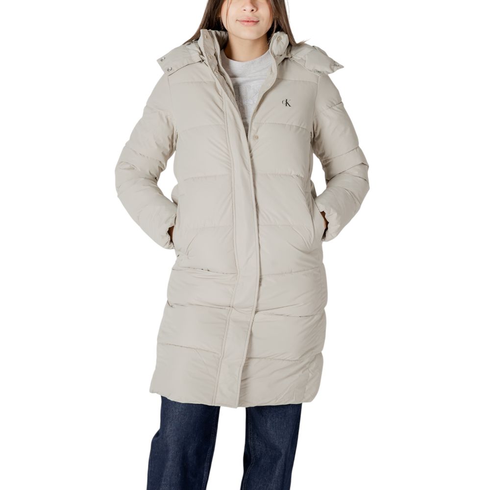 Calvin Klein Jeans Beige Polyester Jacken & Mäntel