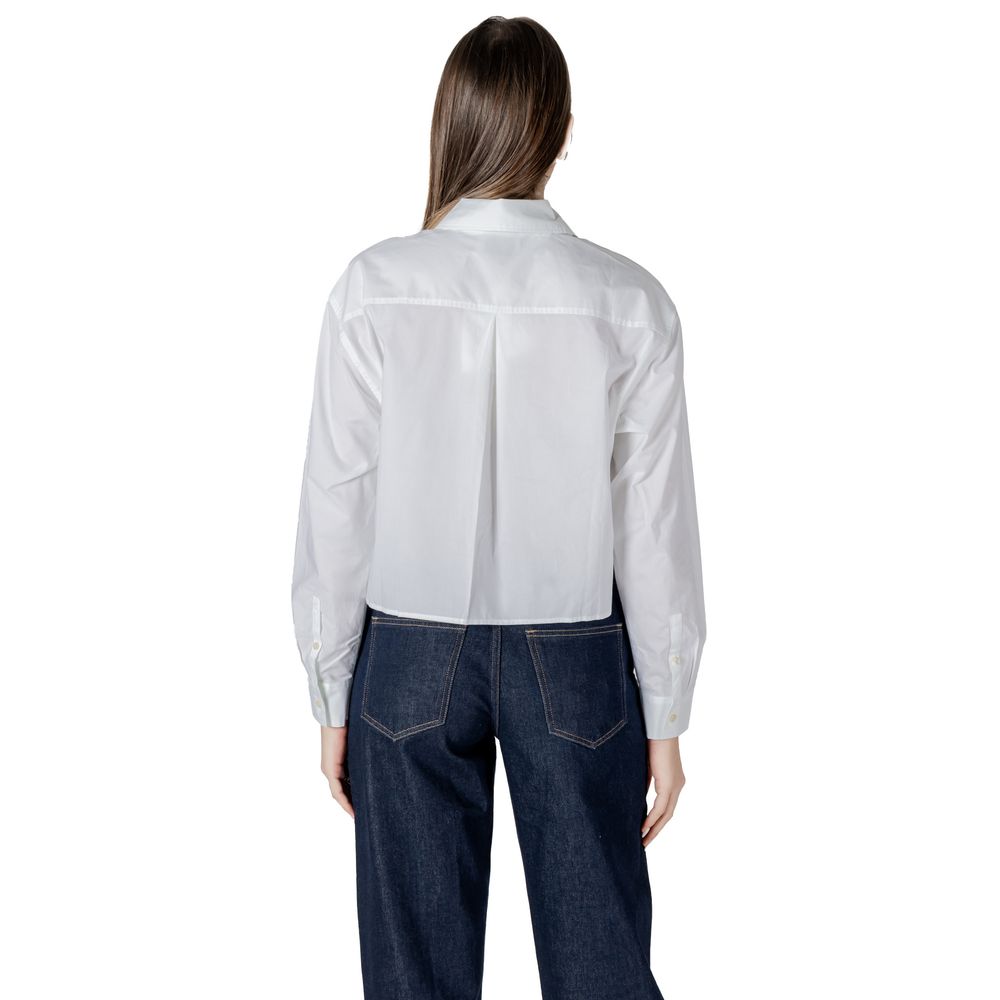 Cămașă albă din bumbac Calvin Klein Jeans
