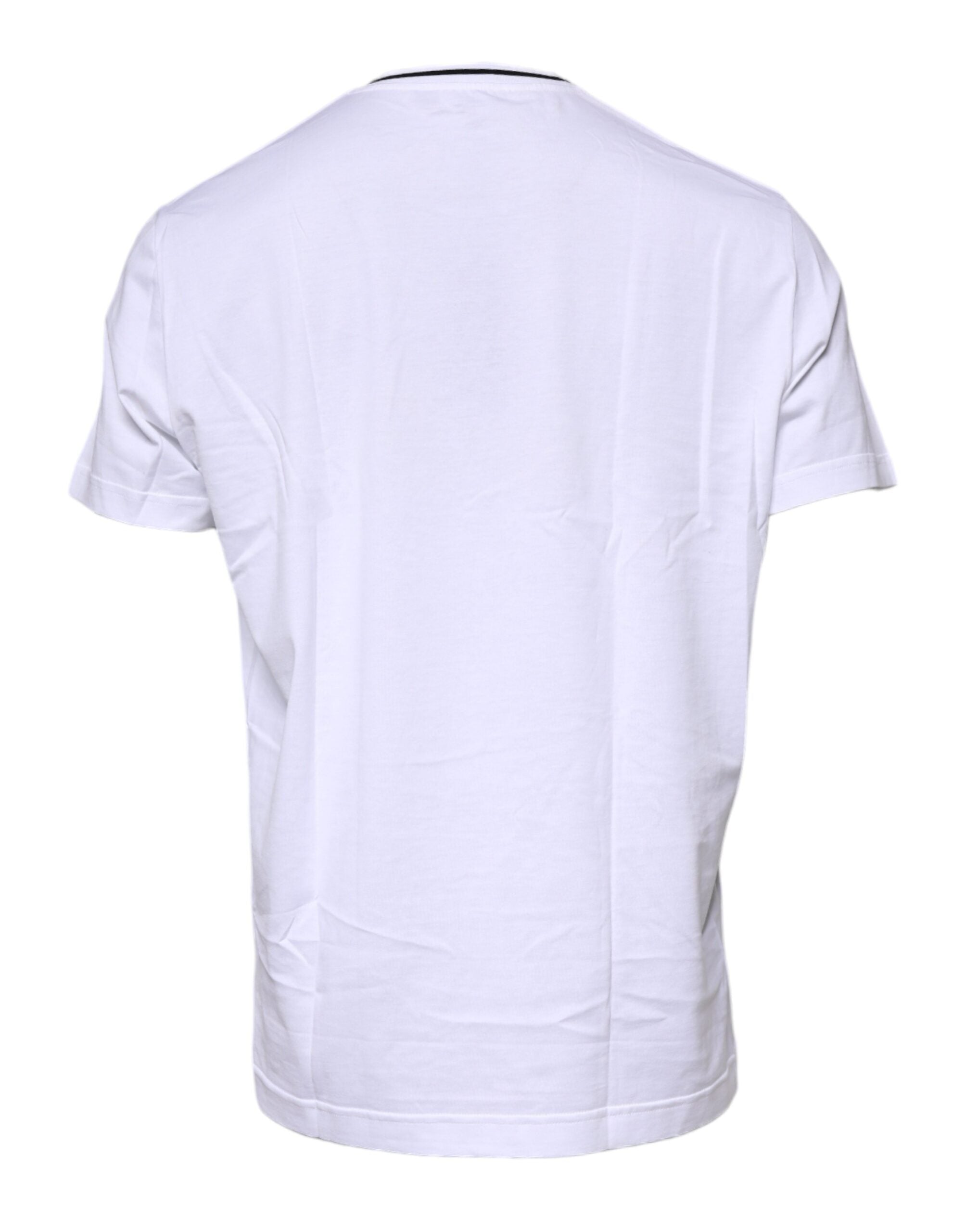 Dolce & Gabbana – Weißes T-Shirt mit Herz-Jesu-Print