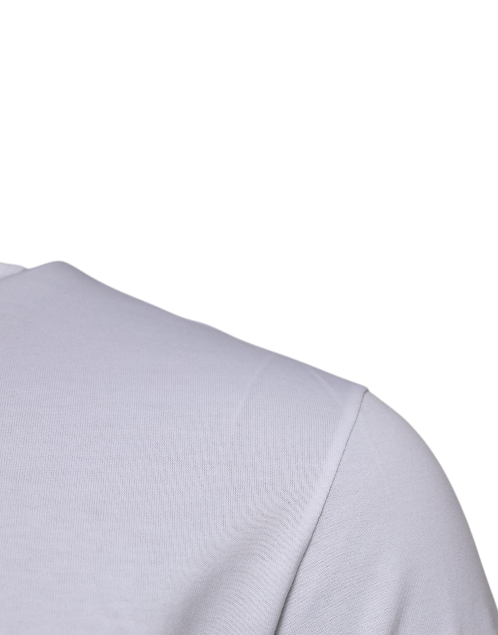 Dolce & Gabbana – Weißes T-Shirt aus Baumwolle mit Rundhalsausschnitt und kurzen Ärmeln