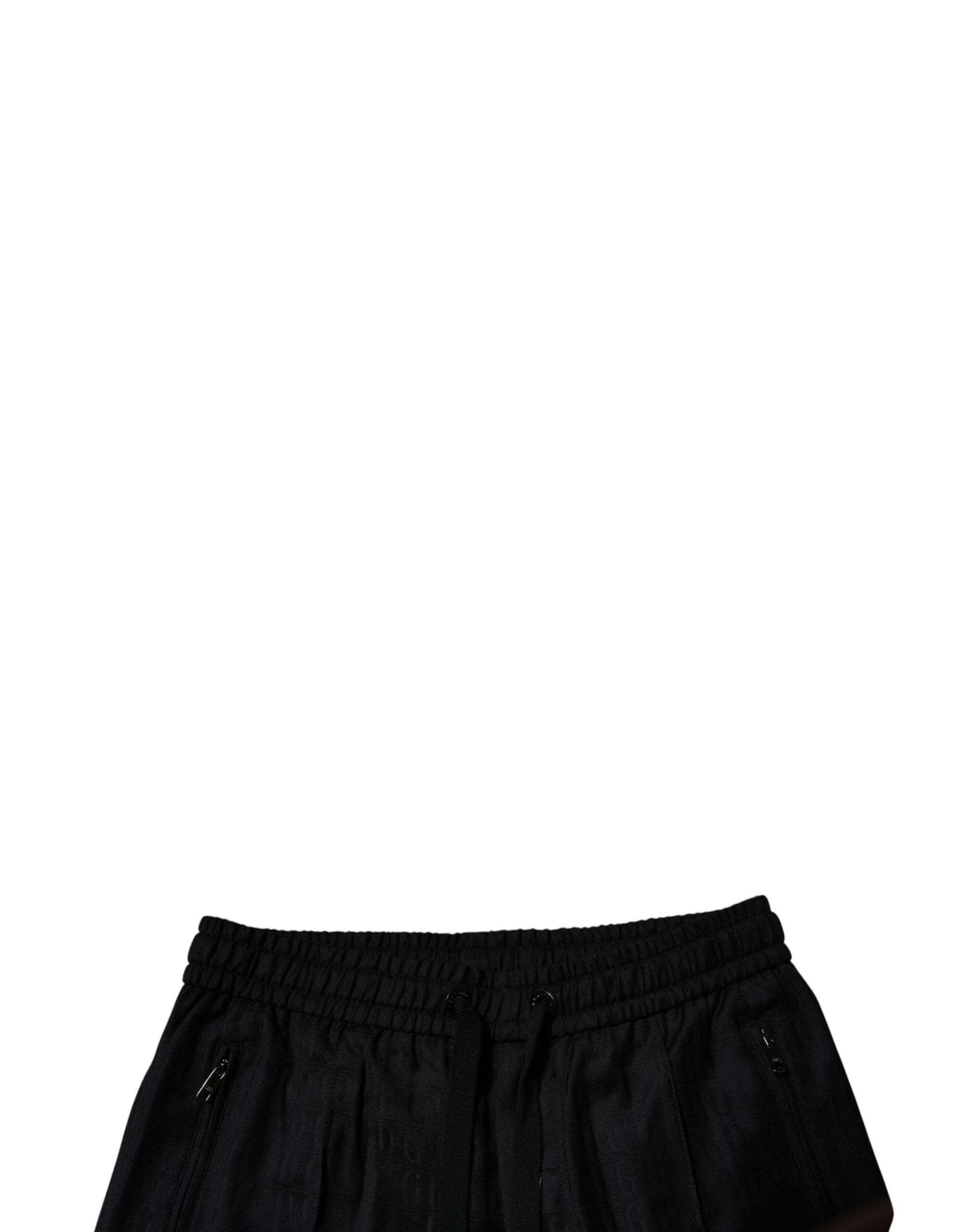Dolce & Gabbana – Schwarze Jogginghose aus Wolle